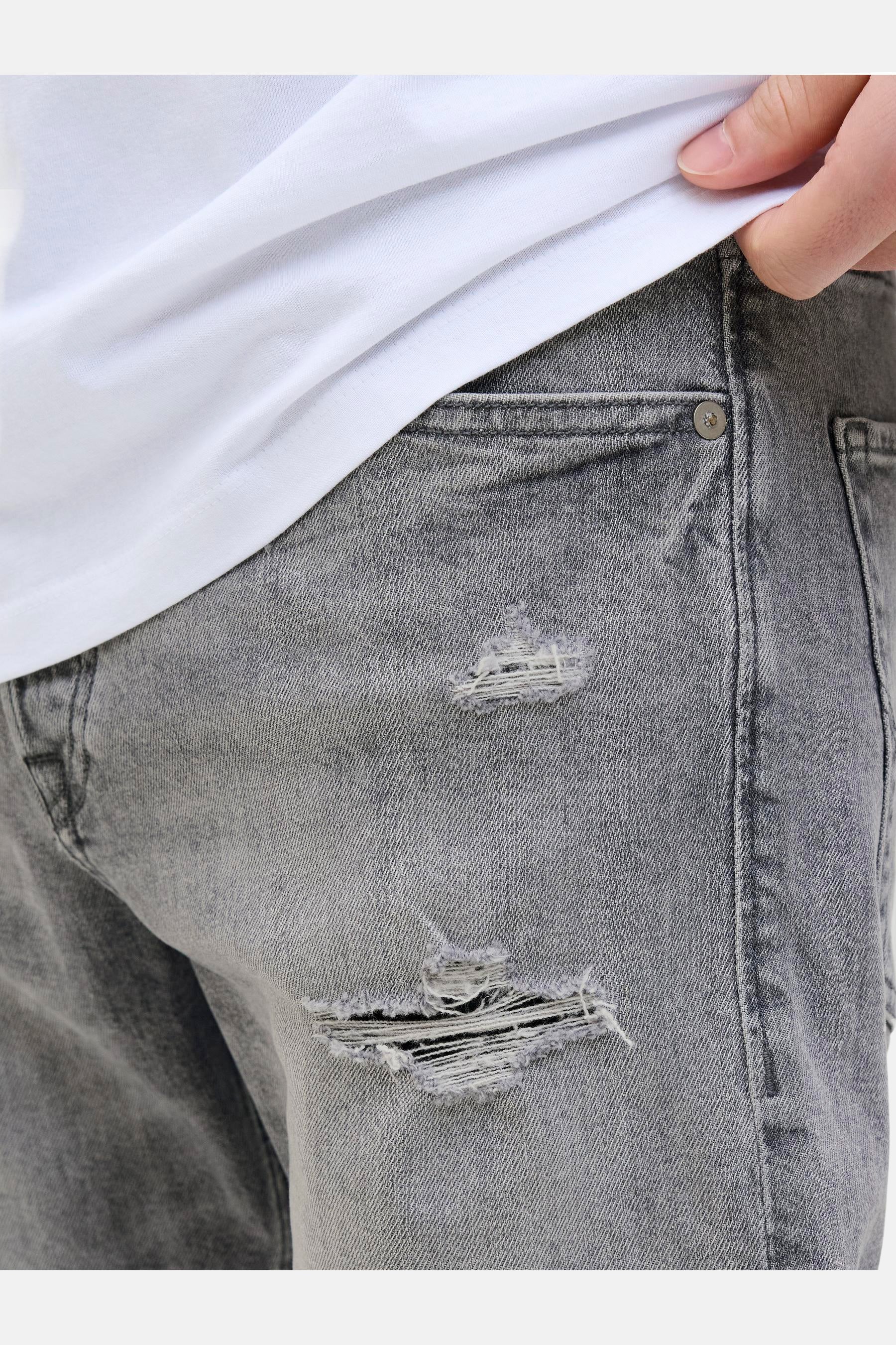 Short - mid grey denim - Image 5