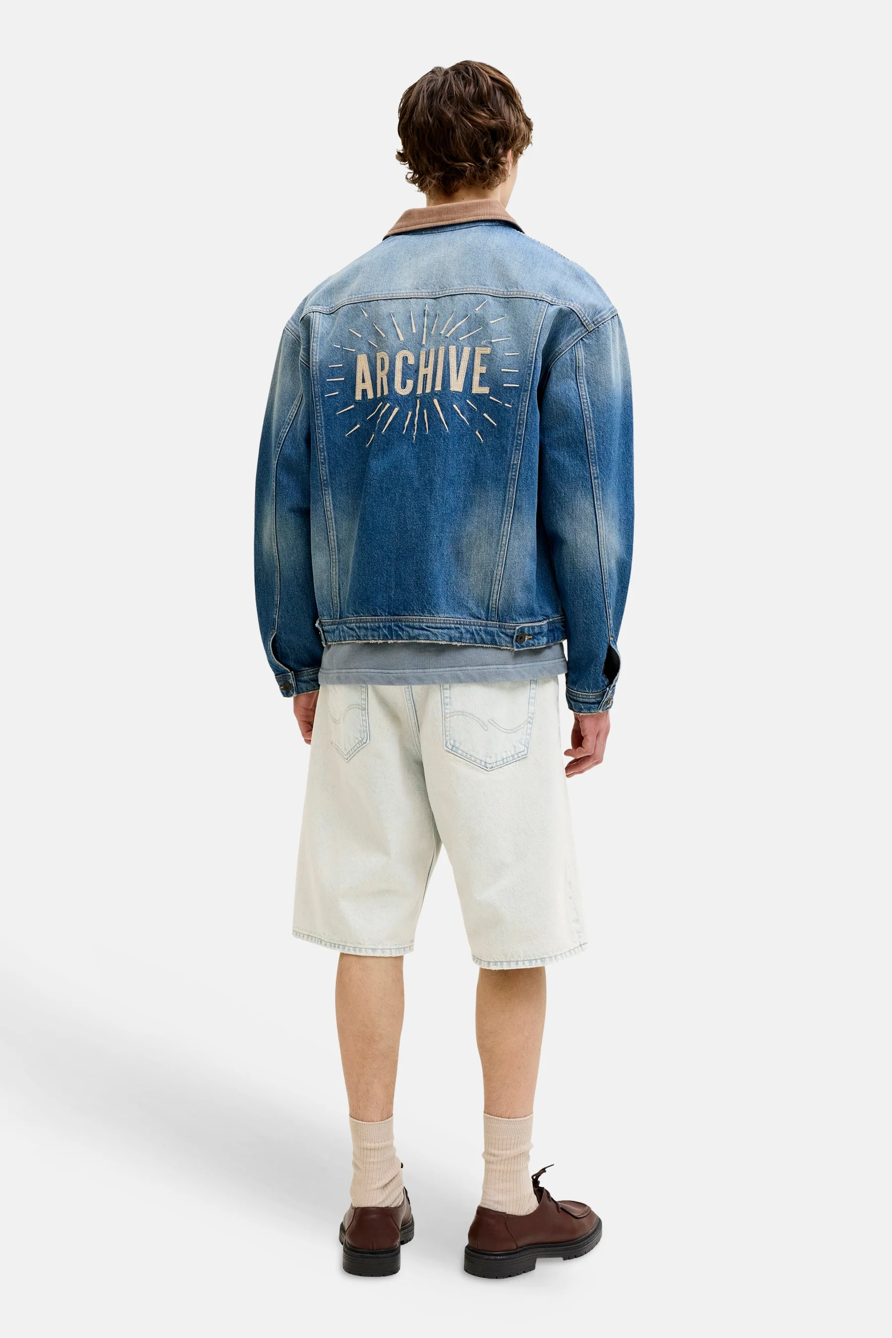 Short - light blue denim - Image 3