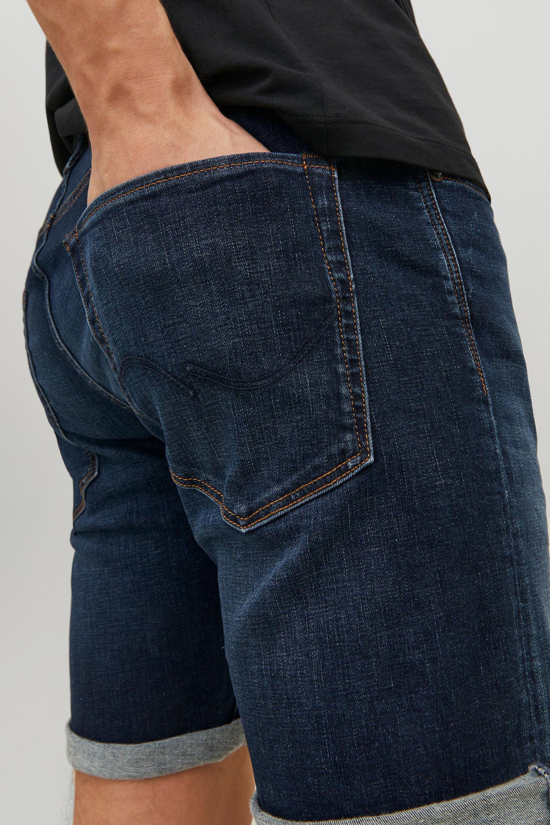 Short - mid blue denim - Image 5