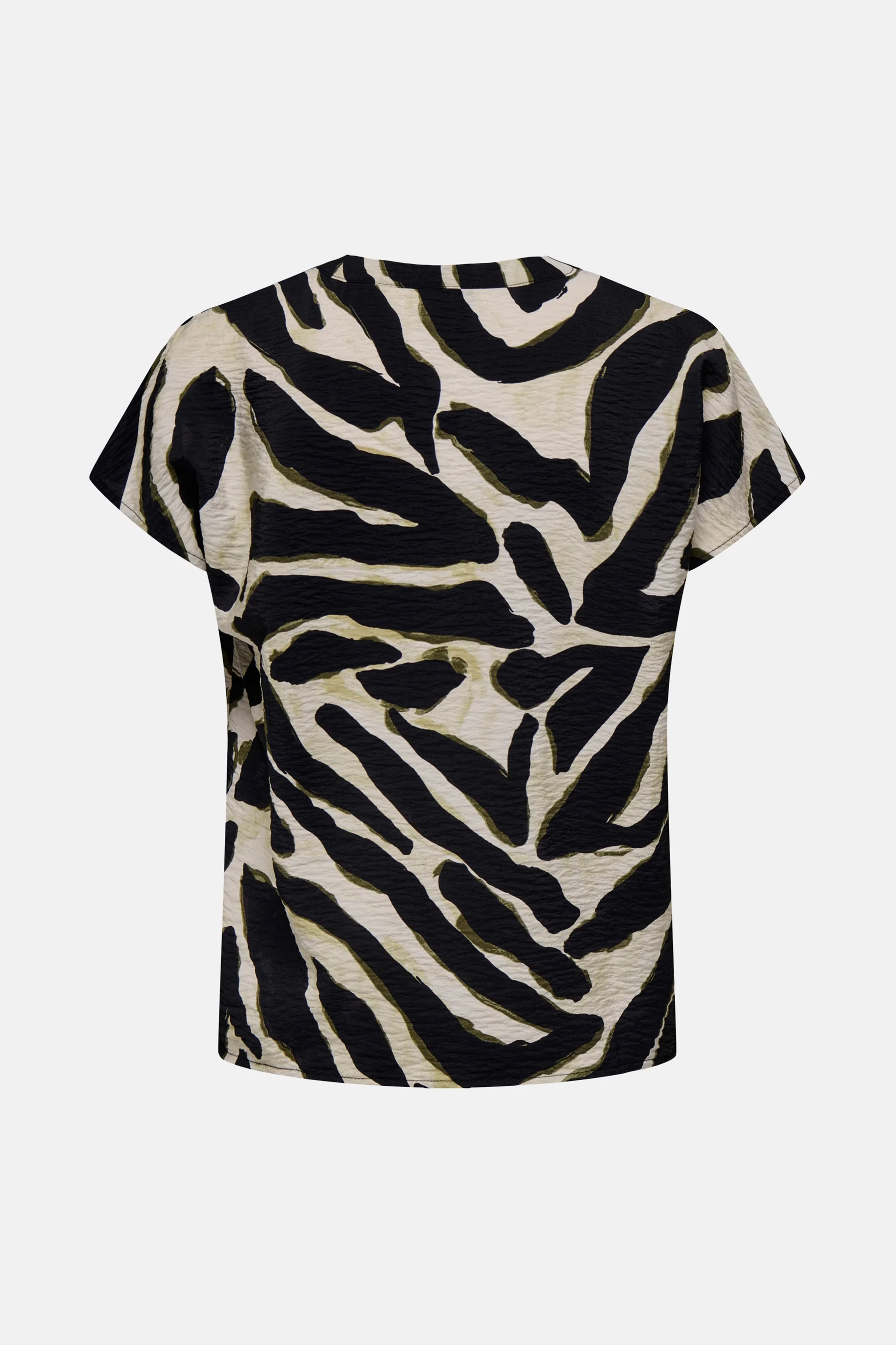 Blouse met korte mouwen - Zwart - Image 7