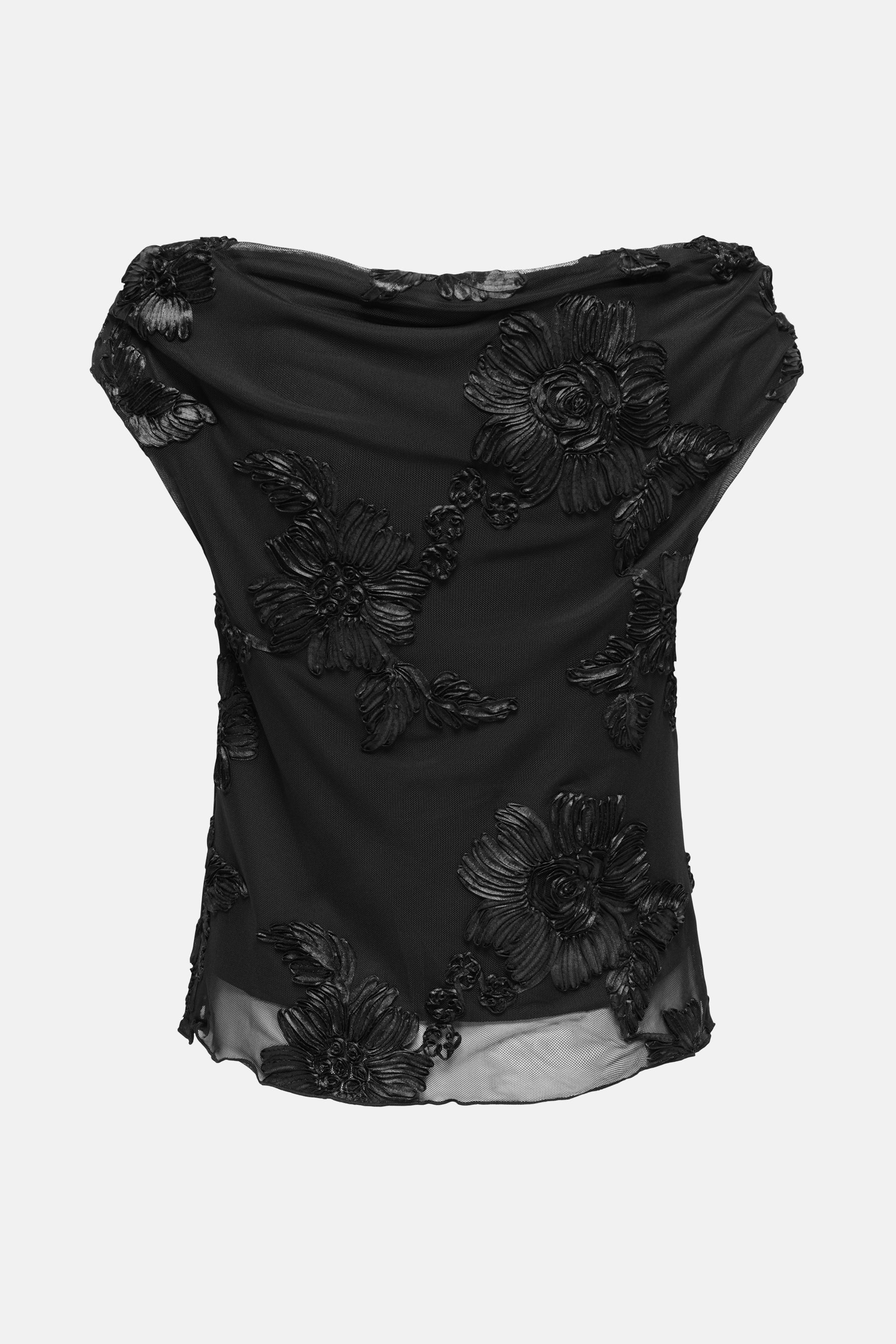 Blouse met korte mouwen - zwart - Image 7