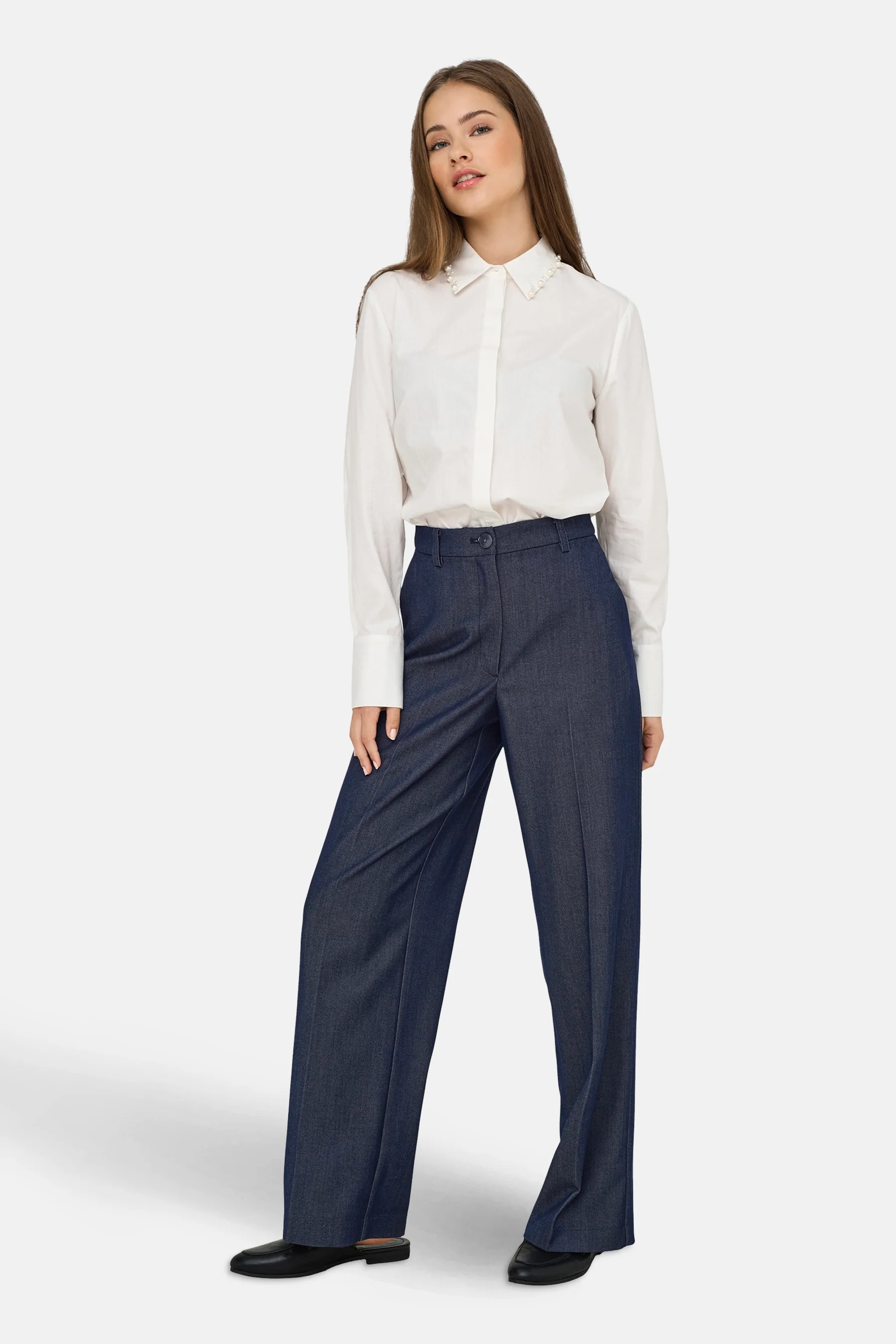 Kostuumbroek - dark blue denim - Image 2