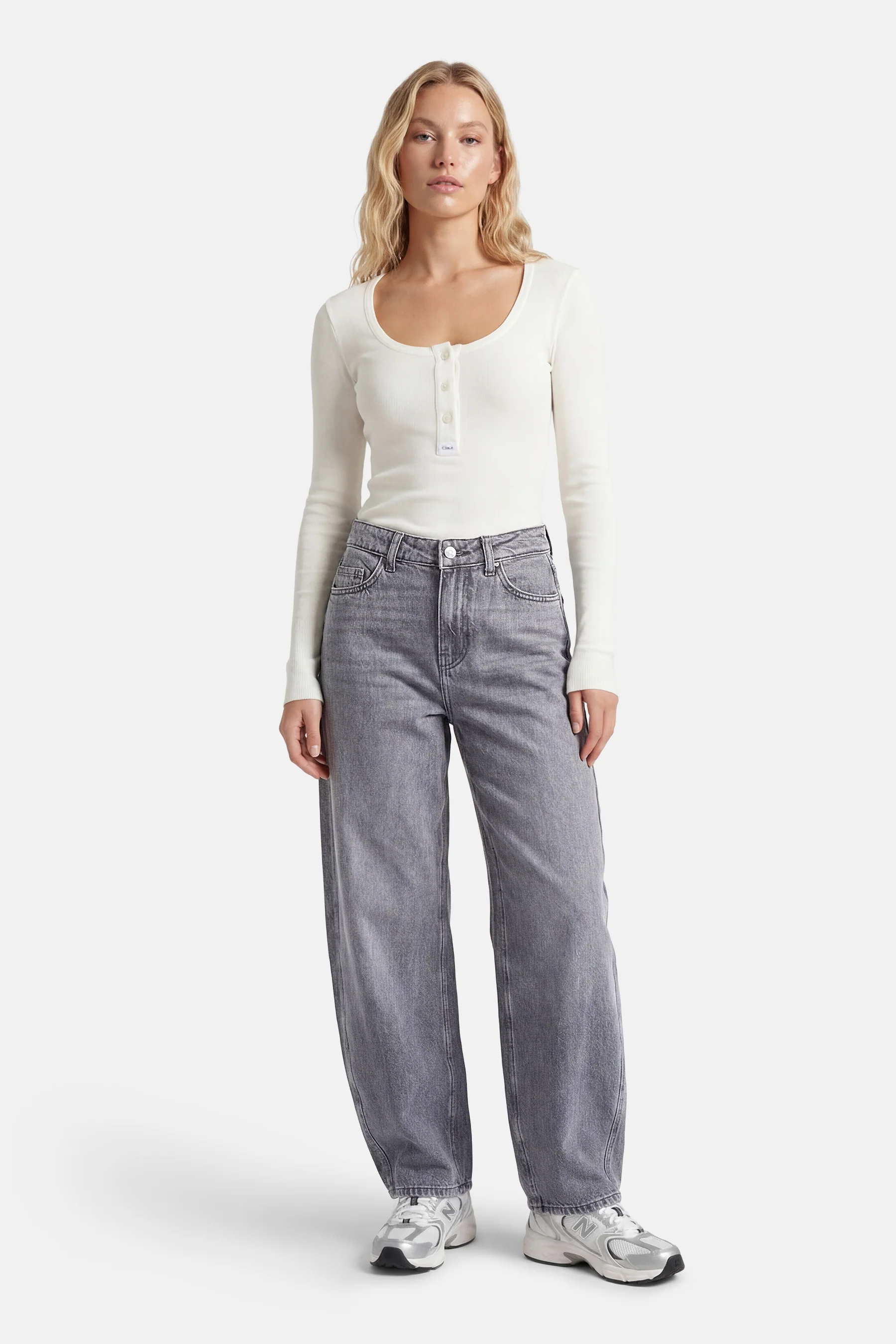 Jeans special fit mid grey denim - JDY - Image 3