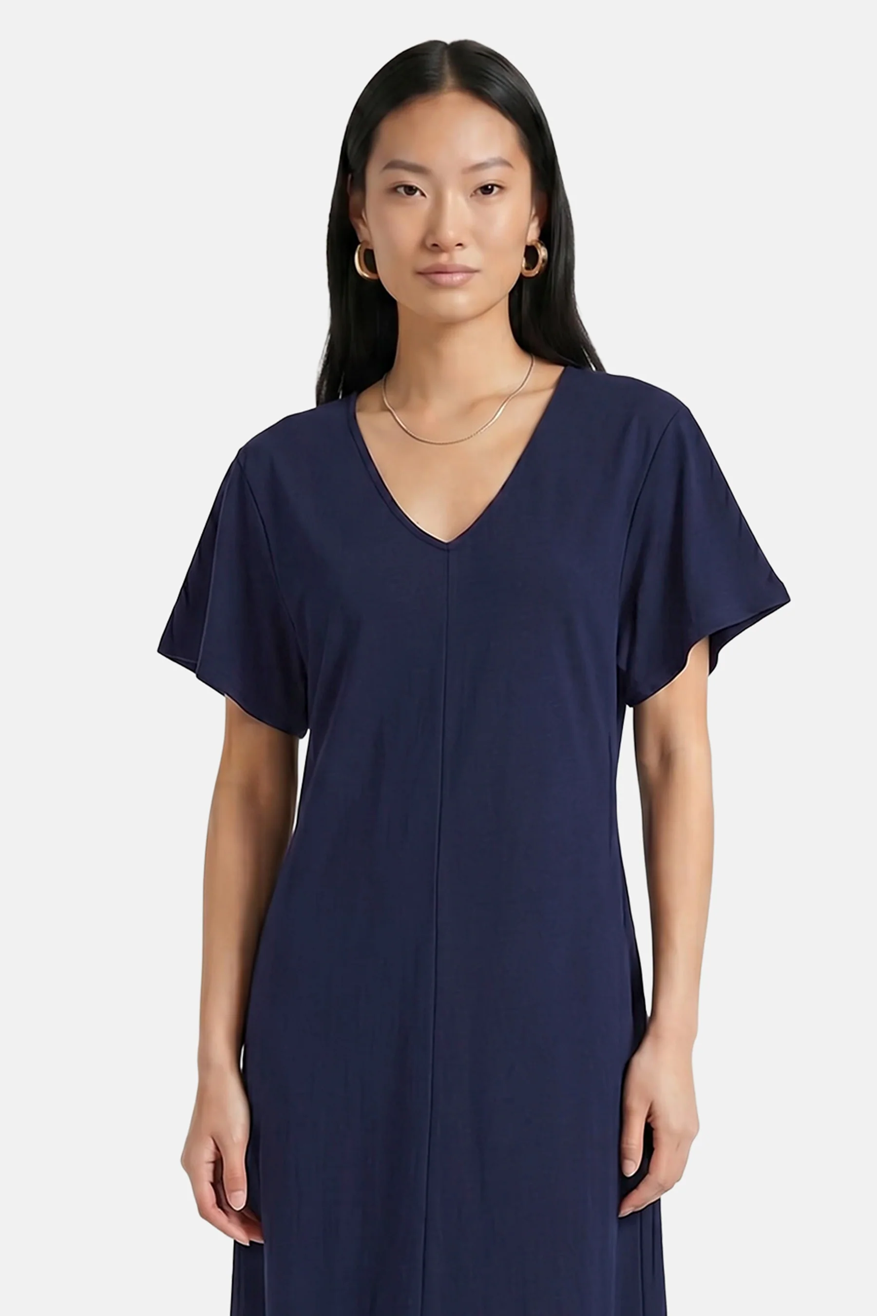 Kleedje met korte mouwen - blauw - Image 3