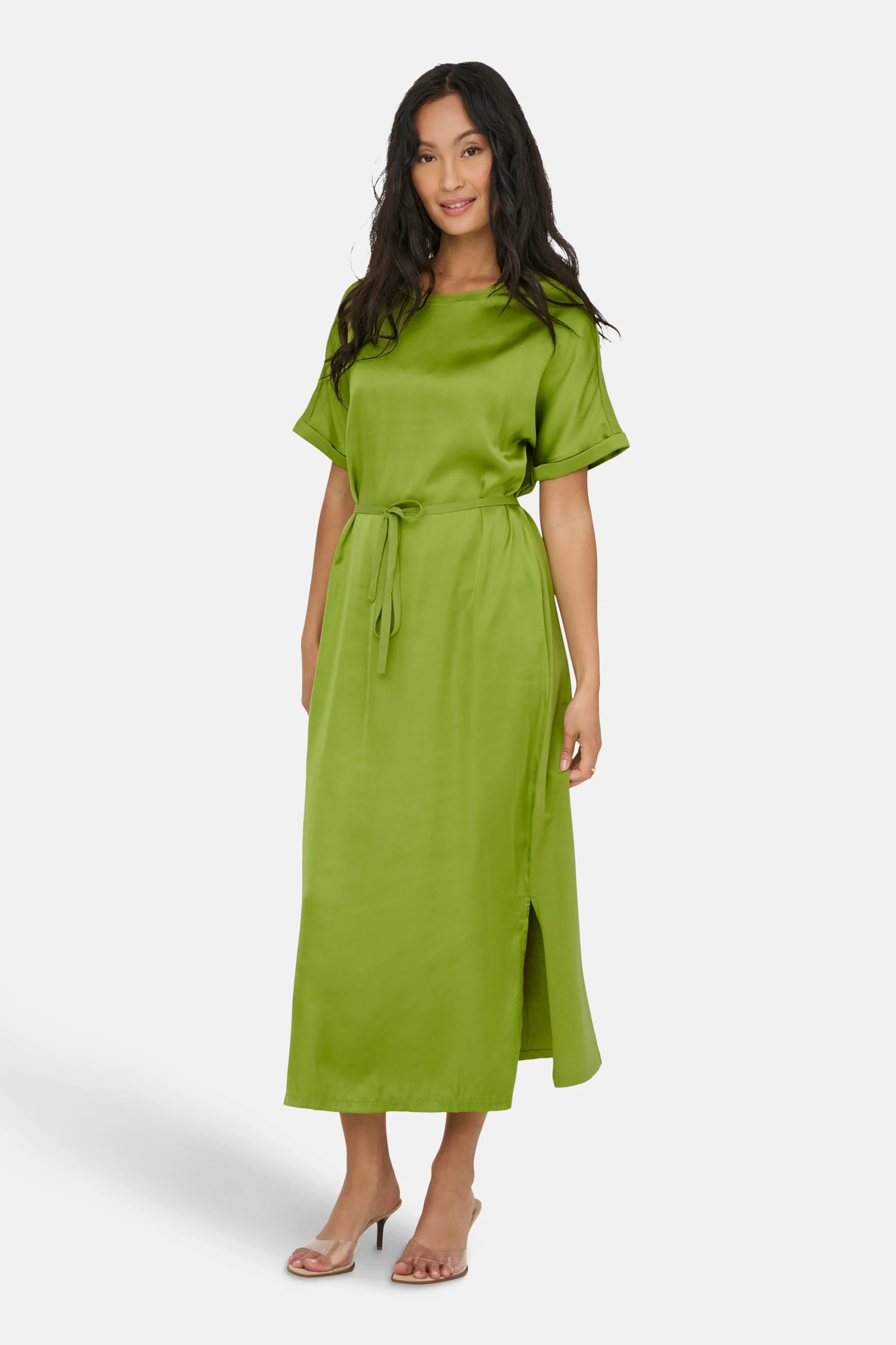 Kleedje met korte mouwen - groen