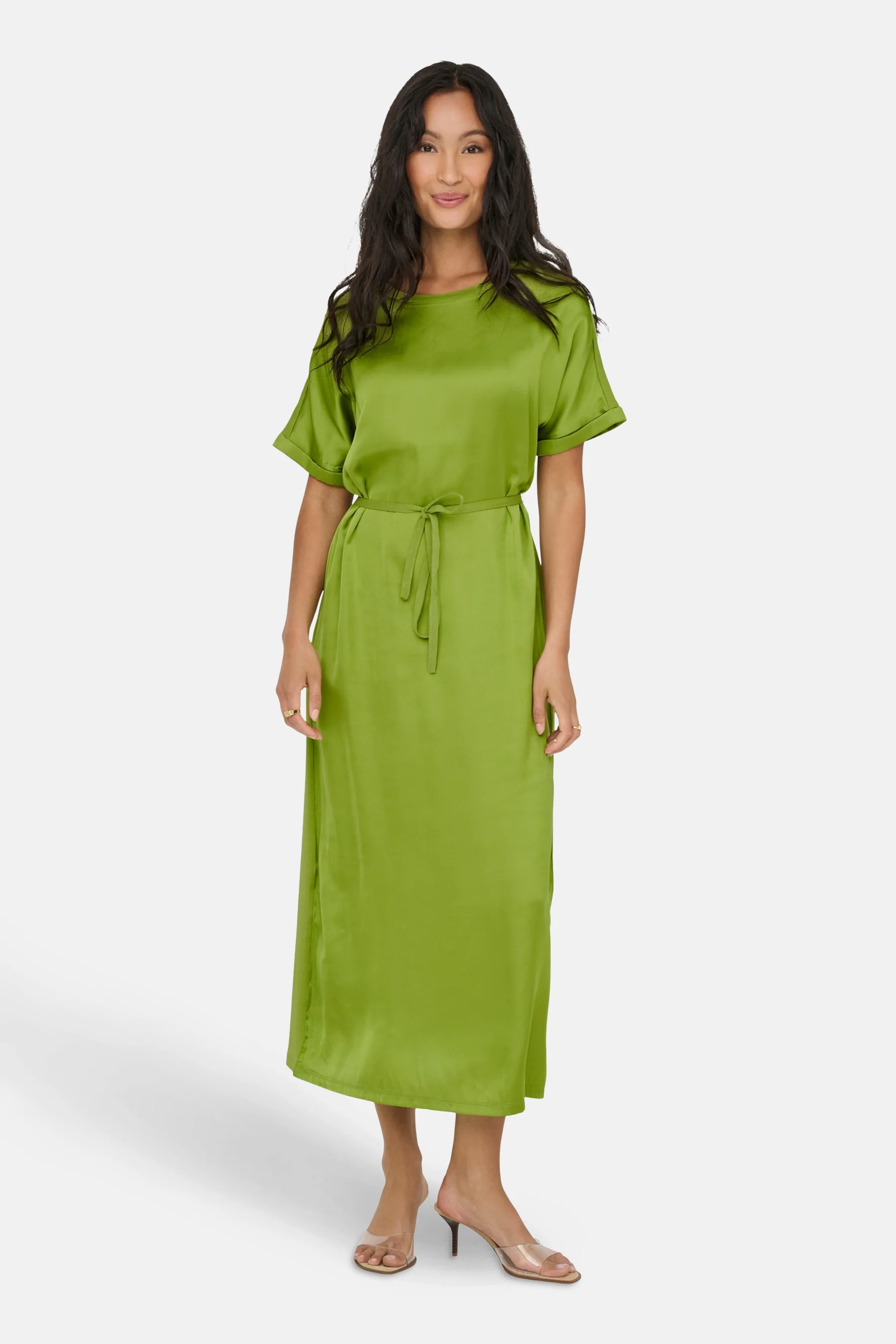 Kleedje met korte mouwen - groen - Image 2