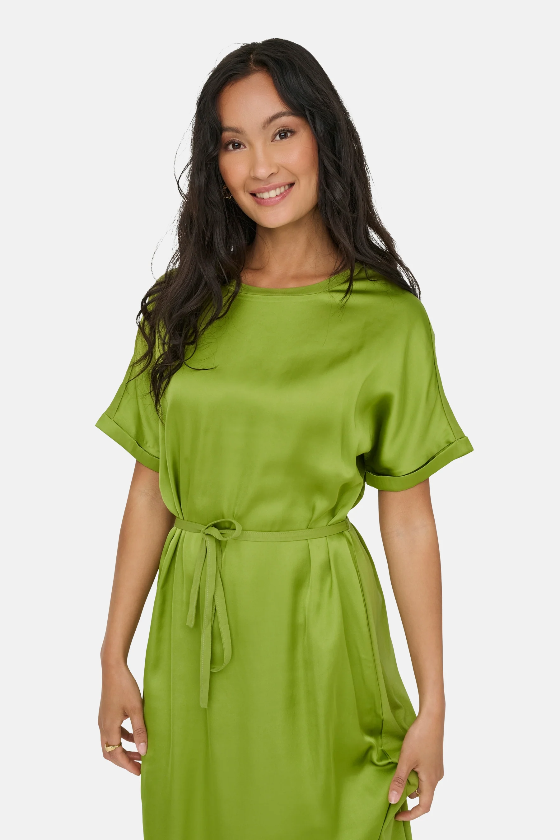 Kleedje met korte mouwen - groen - Image 4