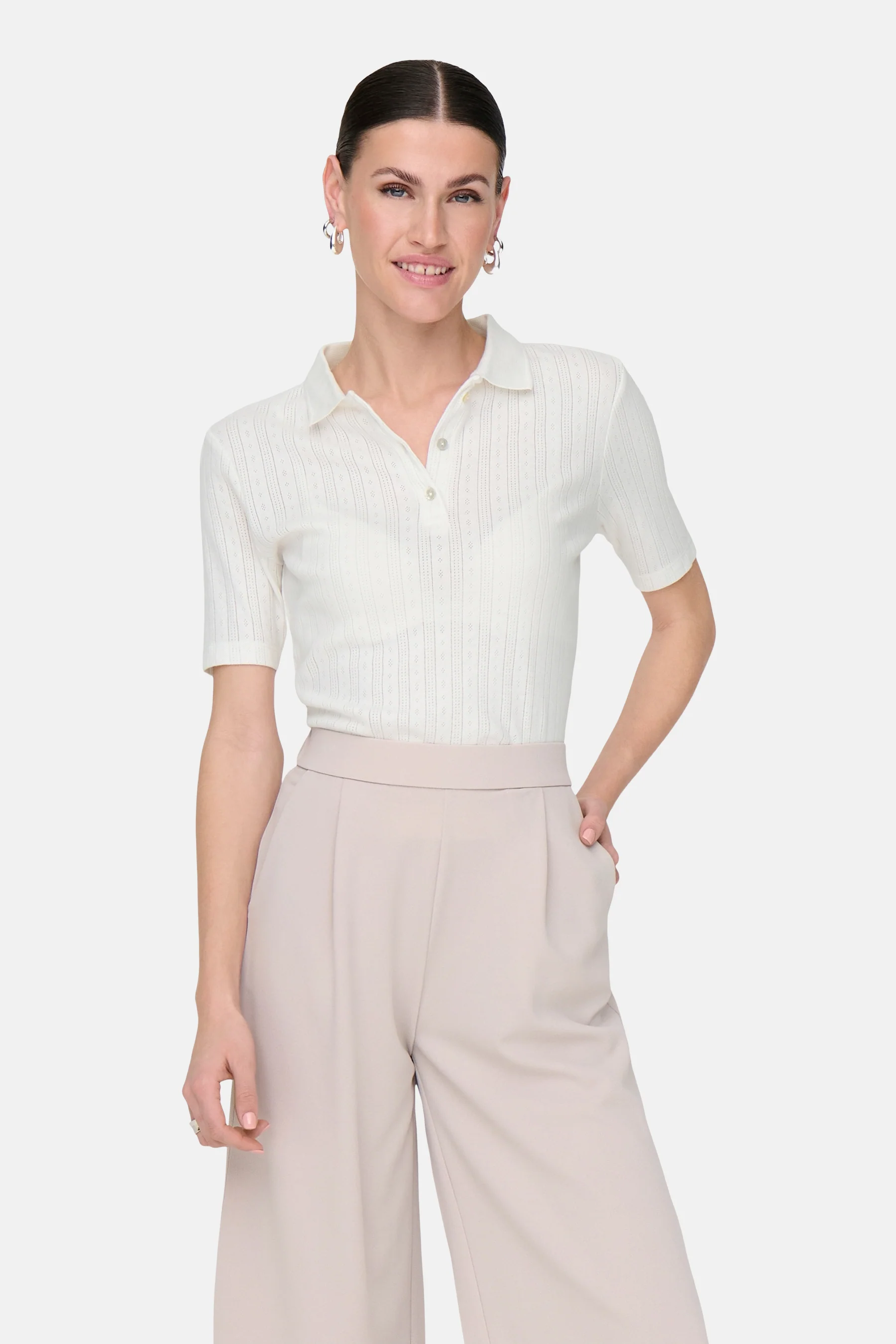 Polo met korte mouwen - Wit