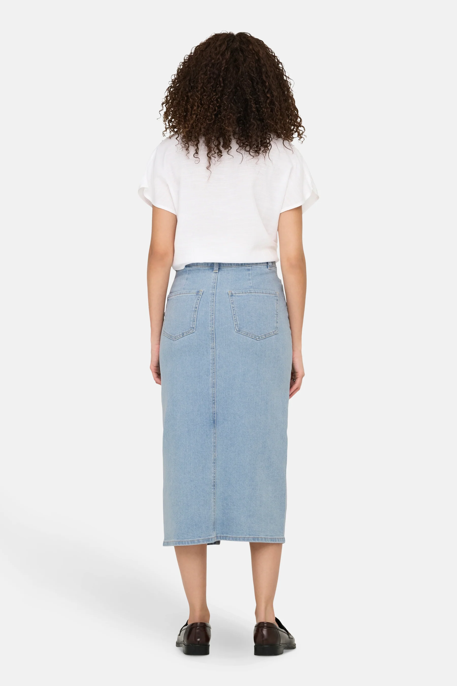 Lange rok - light blue denim - Image 3