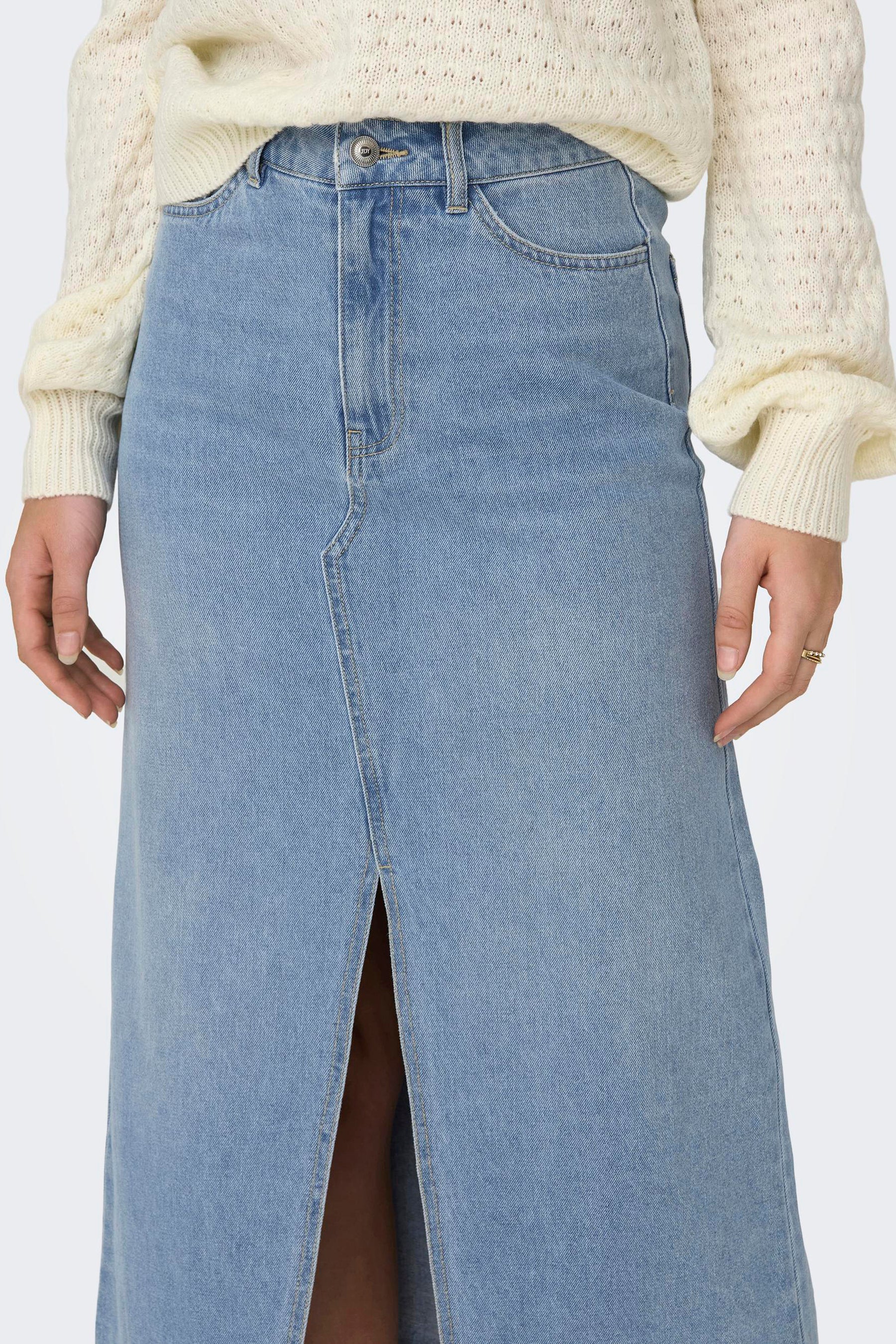 Lange rok - light blue denim - Image 4