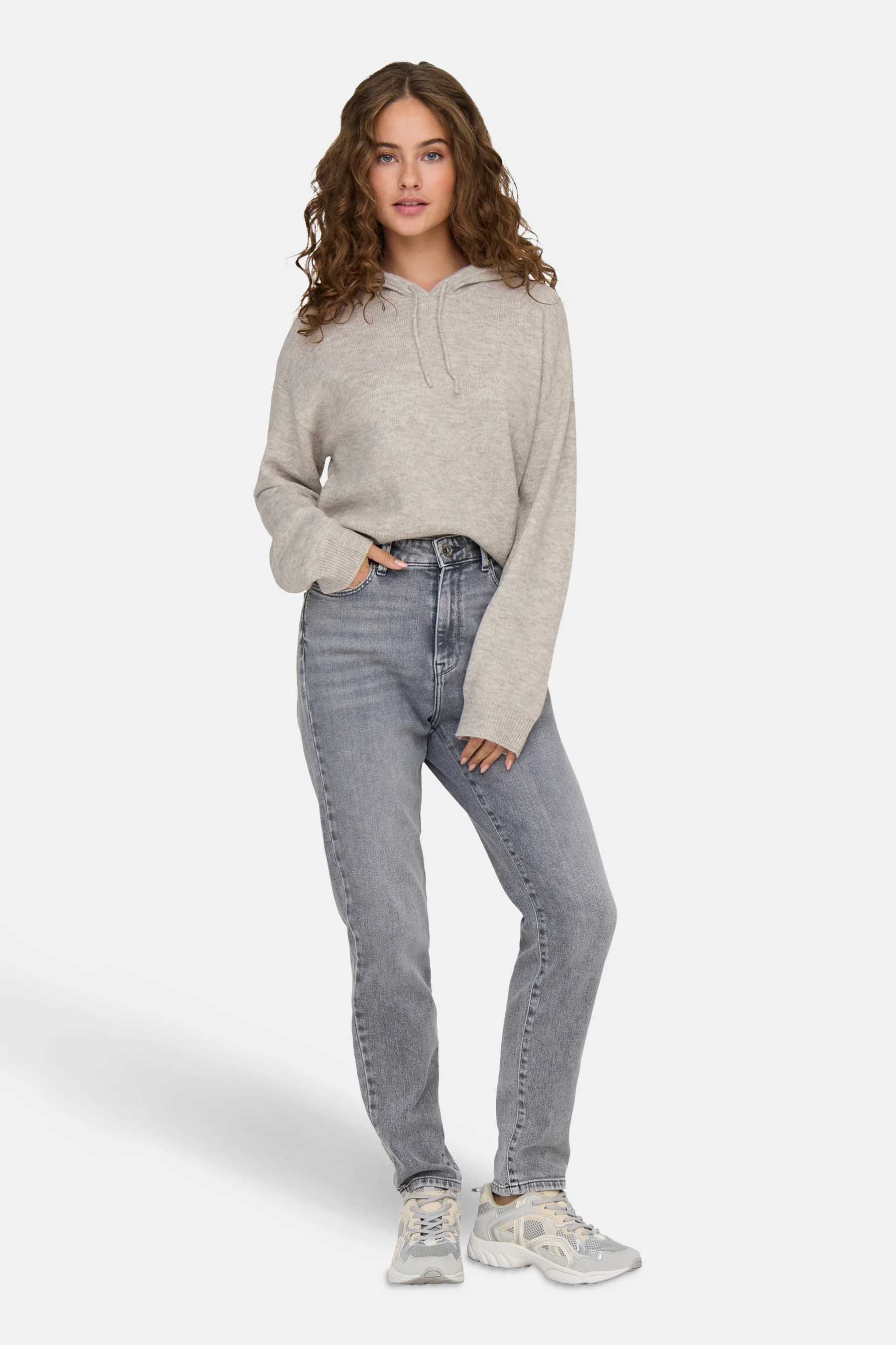 Sweater met kap beige - JDY - Image 2
