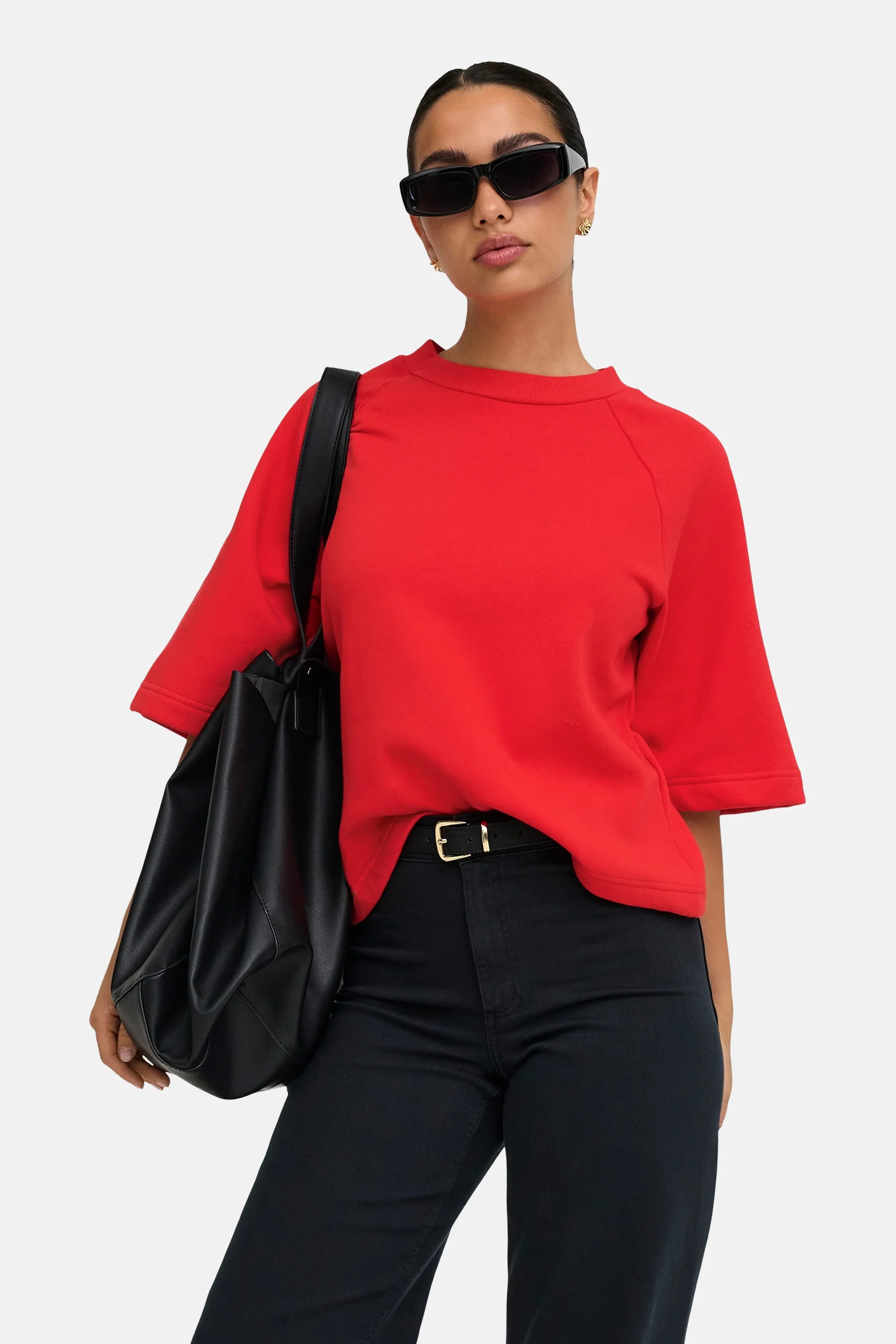 Sweater O hals - rood