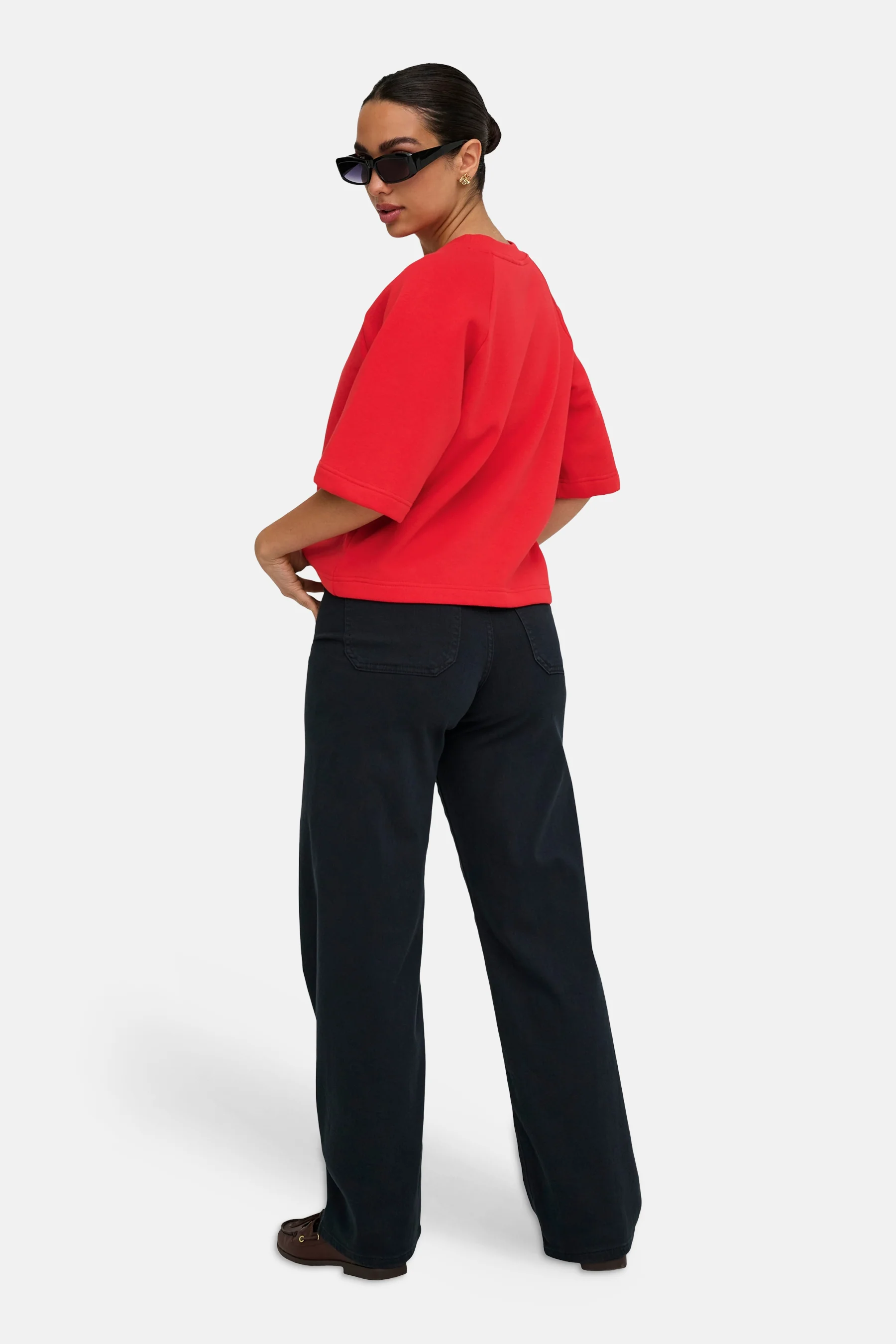 Sweater O hals - rood - Image 3