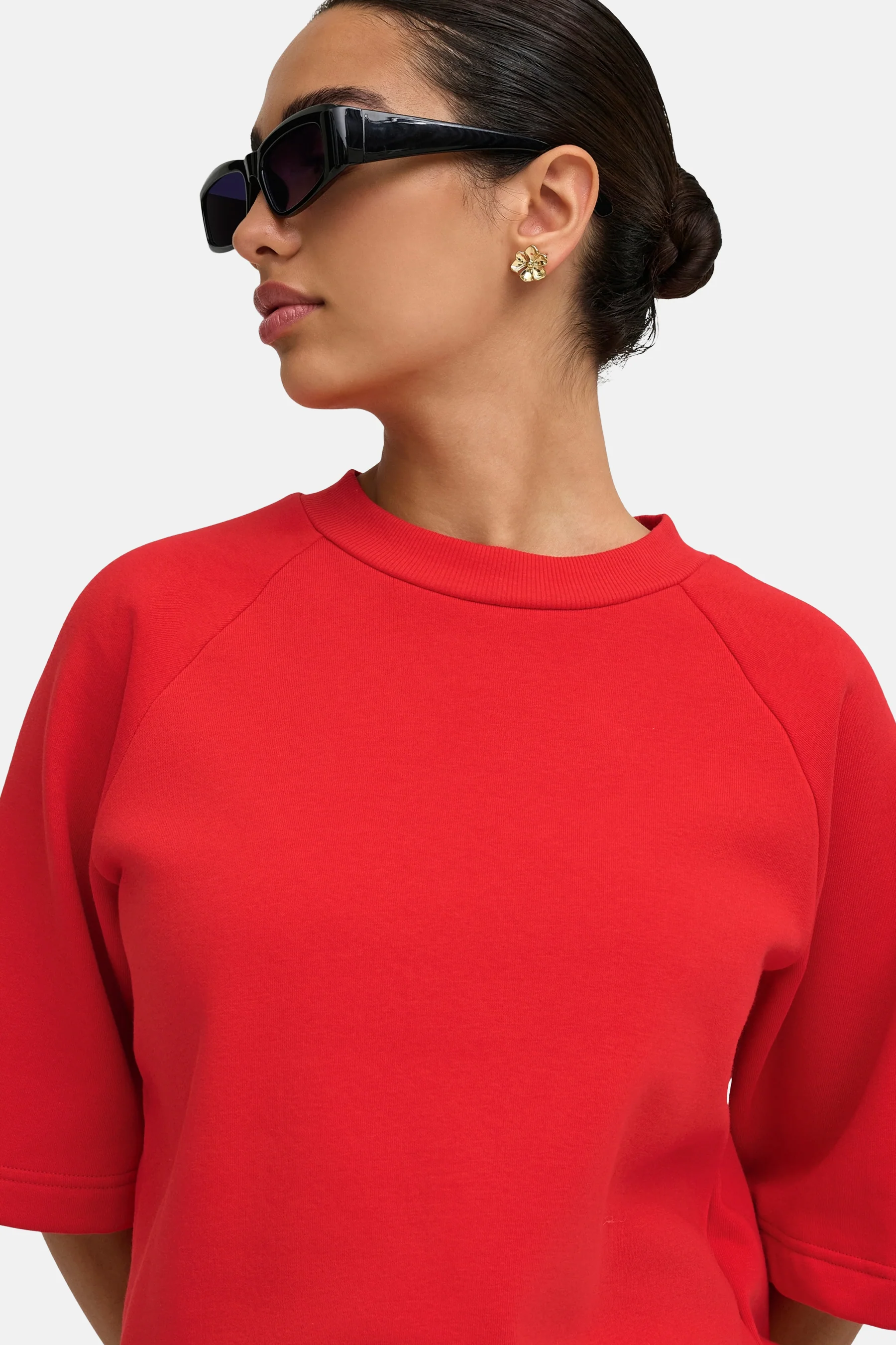 Sweater O hals - rood - Image 4