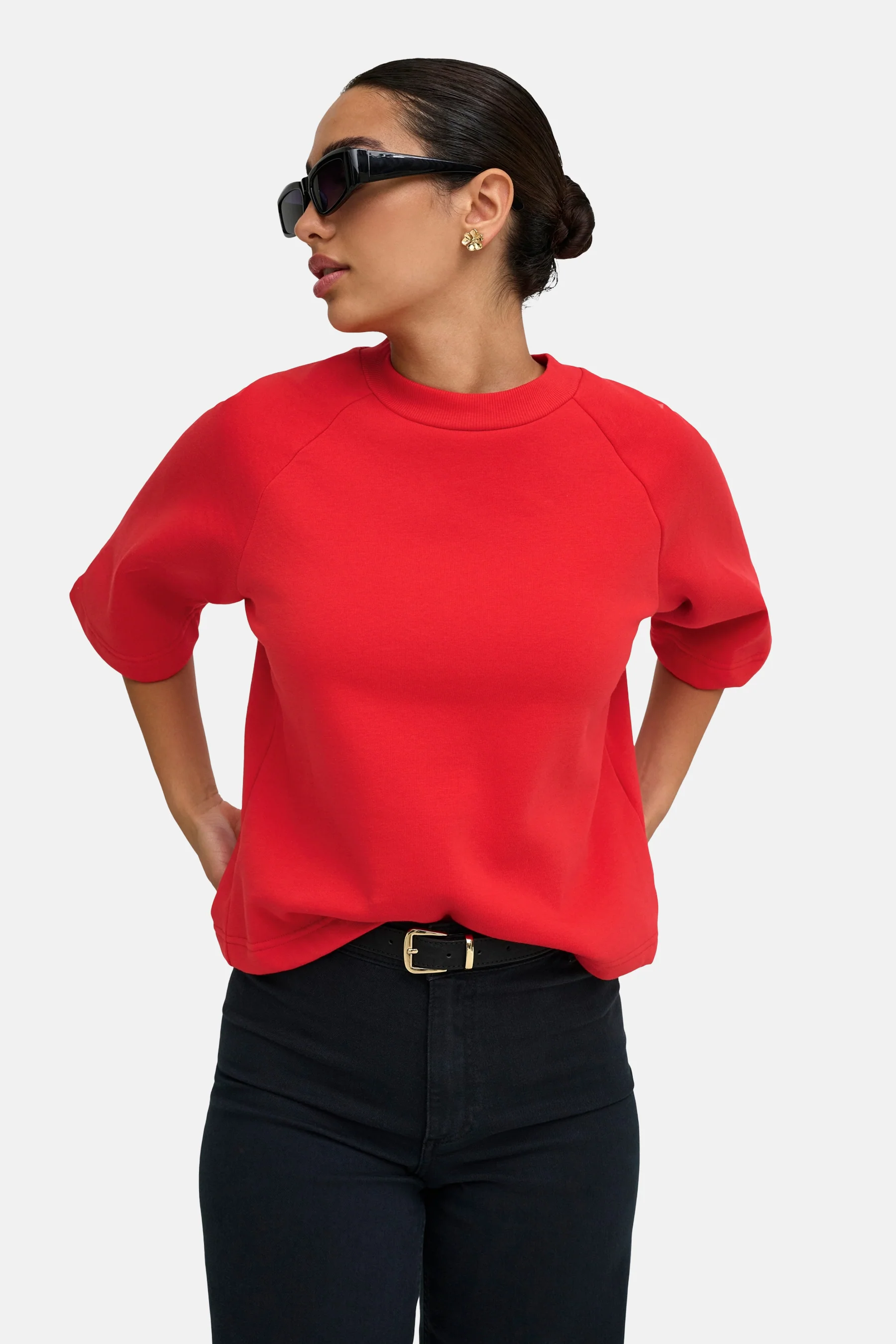 Sweater O hals - rood - Image 6