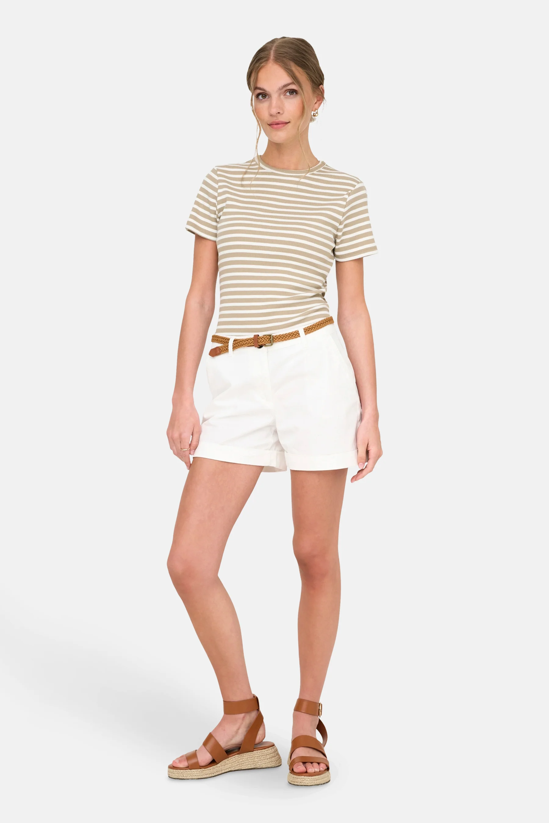 T-shirt met korte mouwen - beige - Image 6
