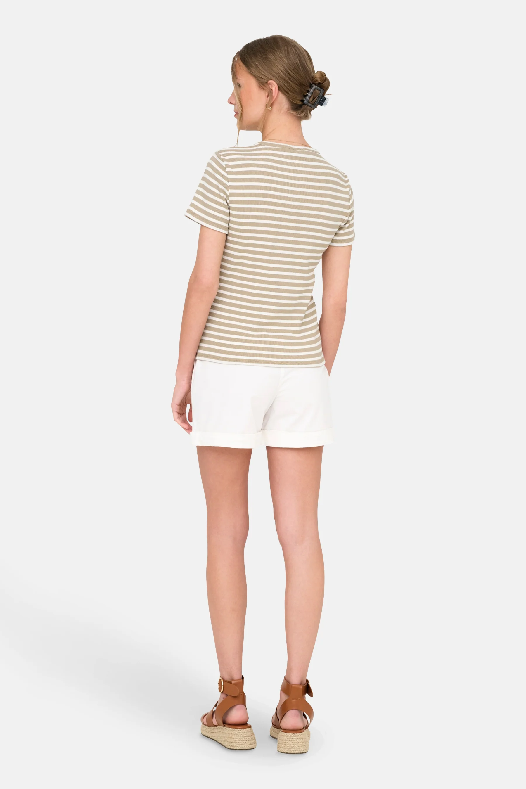 T-shirt met korte mouwen - beige - Image 7