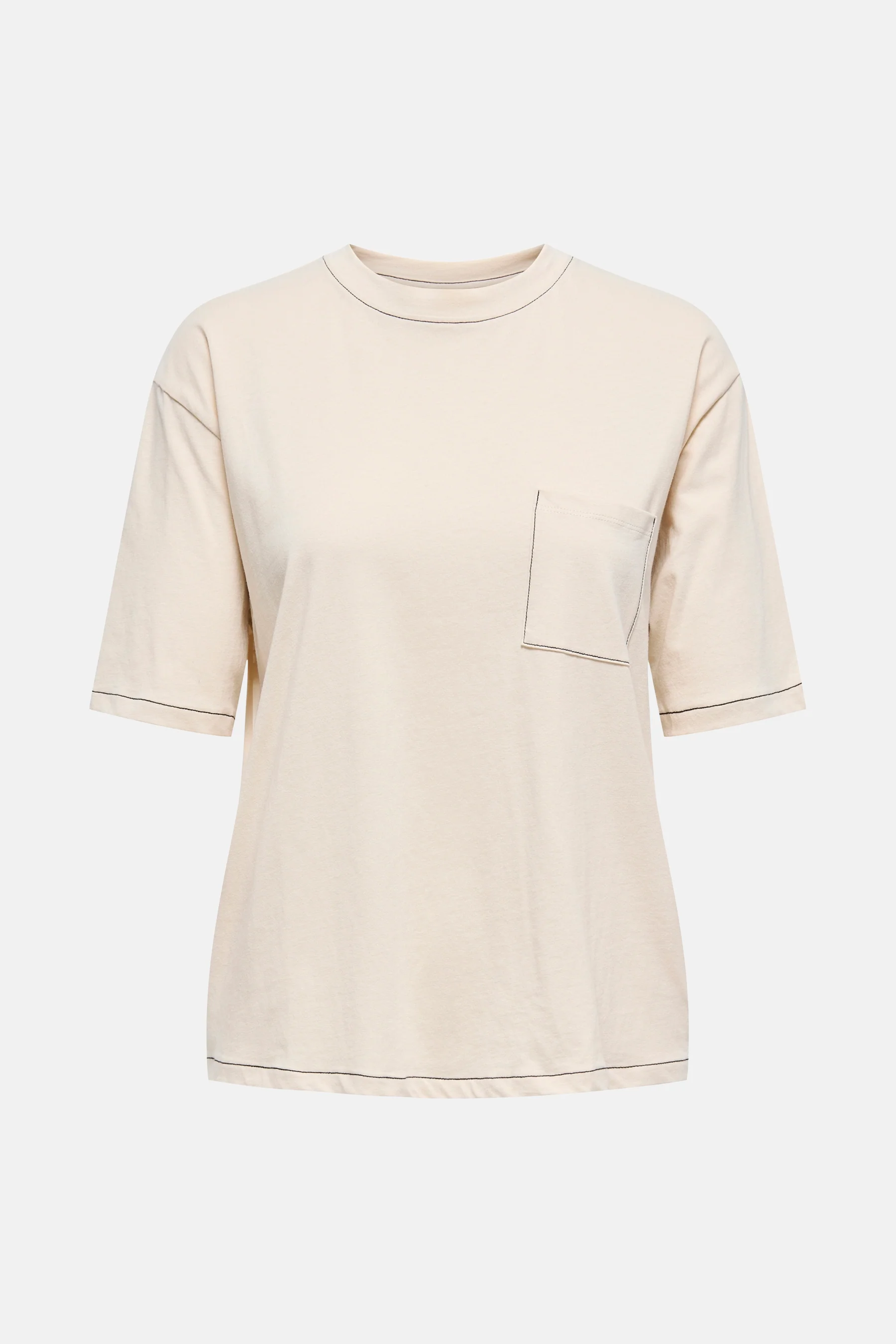 T-shirt met korte mouwen - ecru