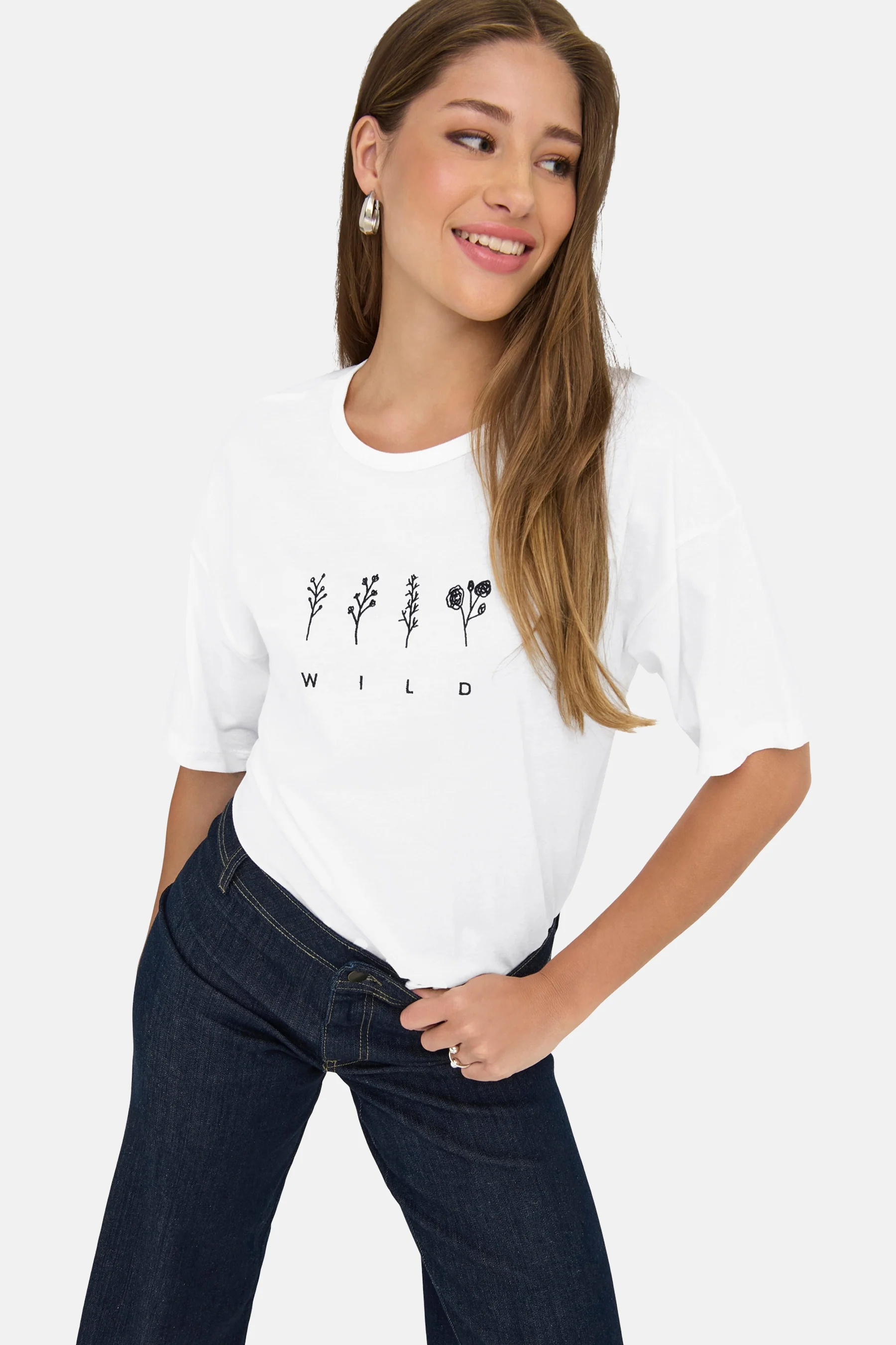 T-shirt met korte mouwen - wit - Image 4