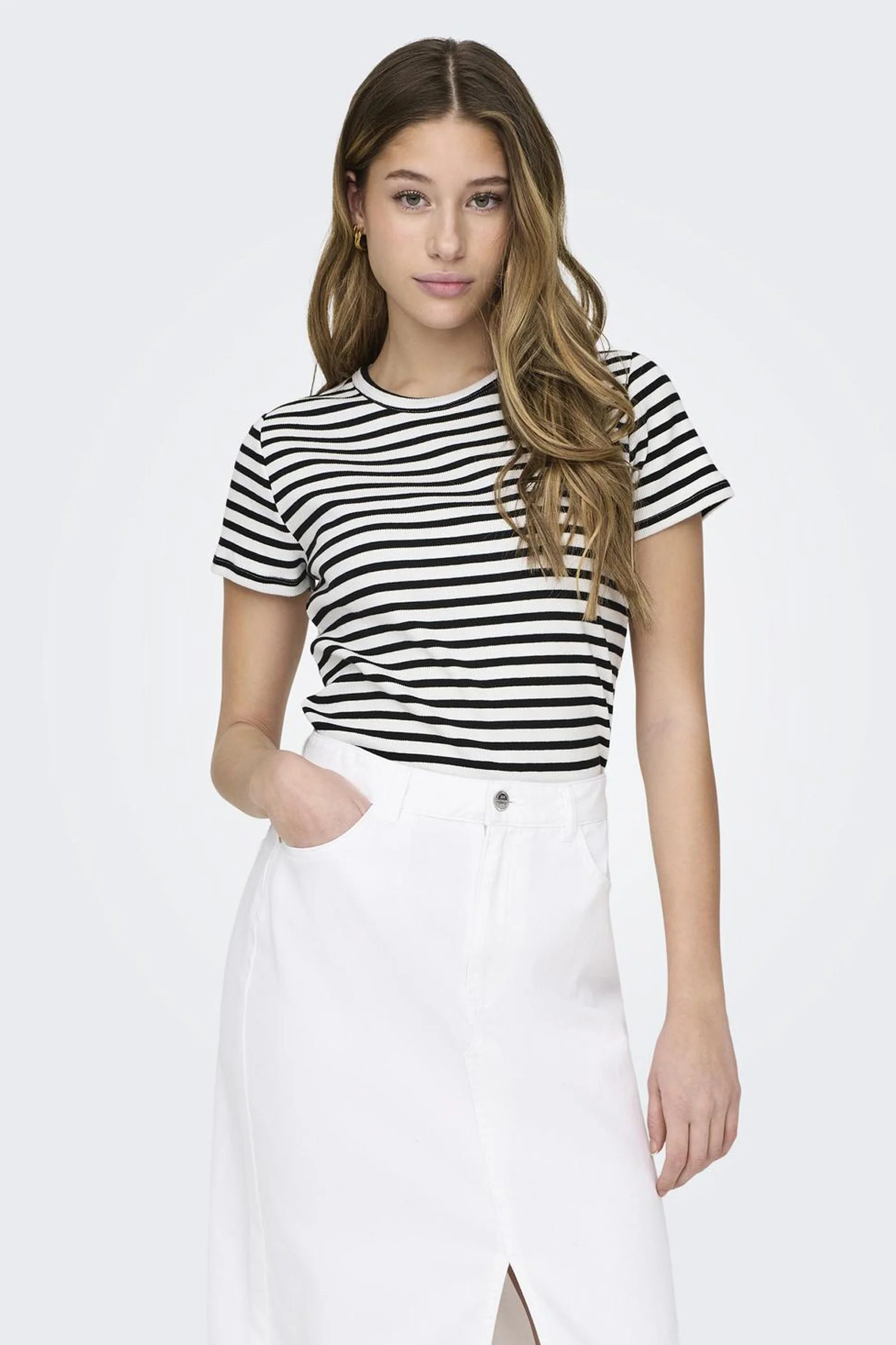 Top (korte mouwen) wit - JDY