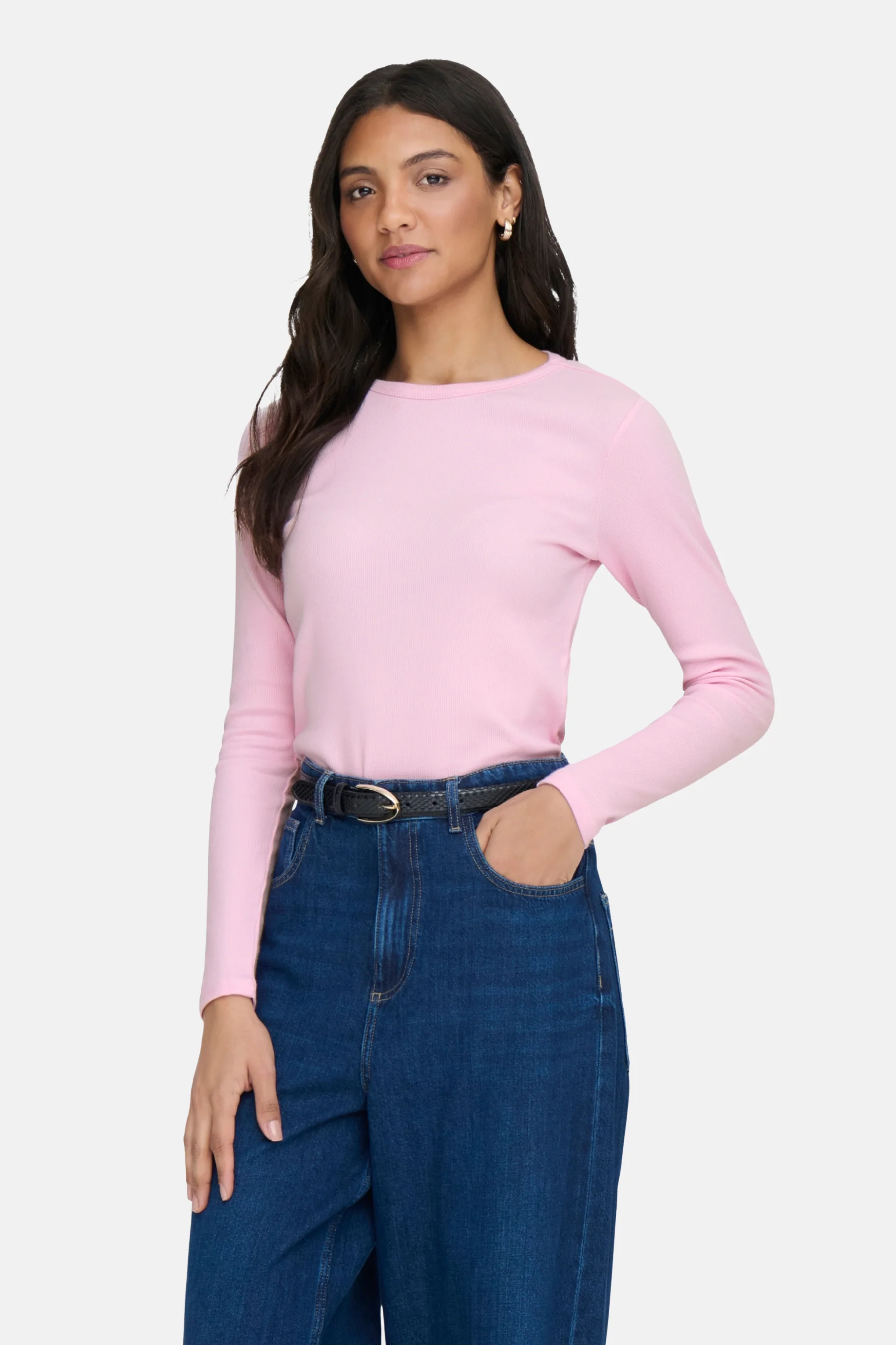 T-shirt met lange mouwen - roze