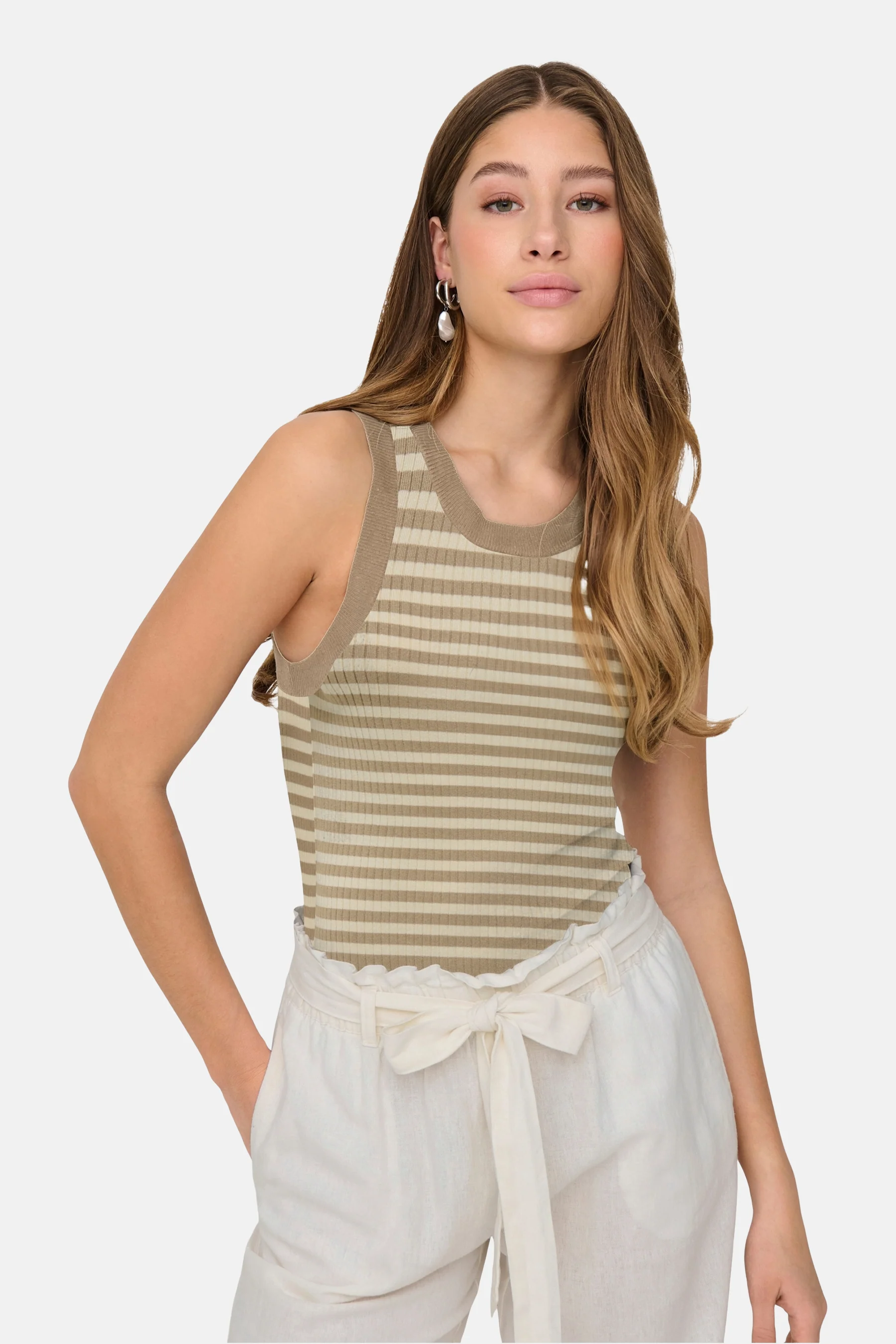 T-shirt met korte mouwen - beige