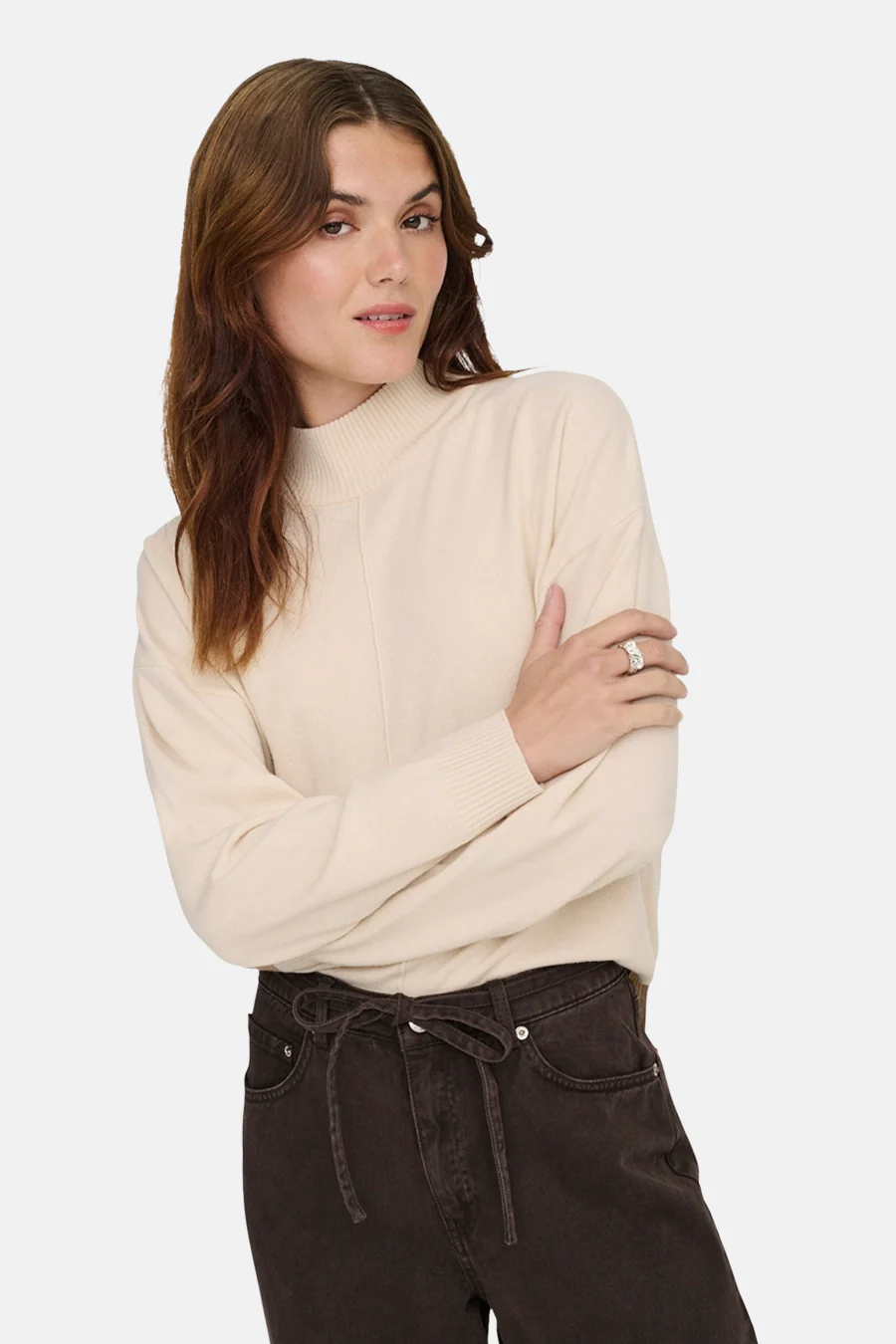 Pull met rolkraag - ecru - Image 4