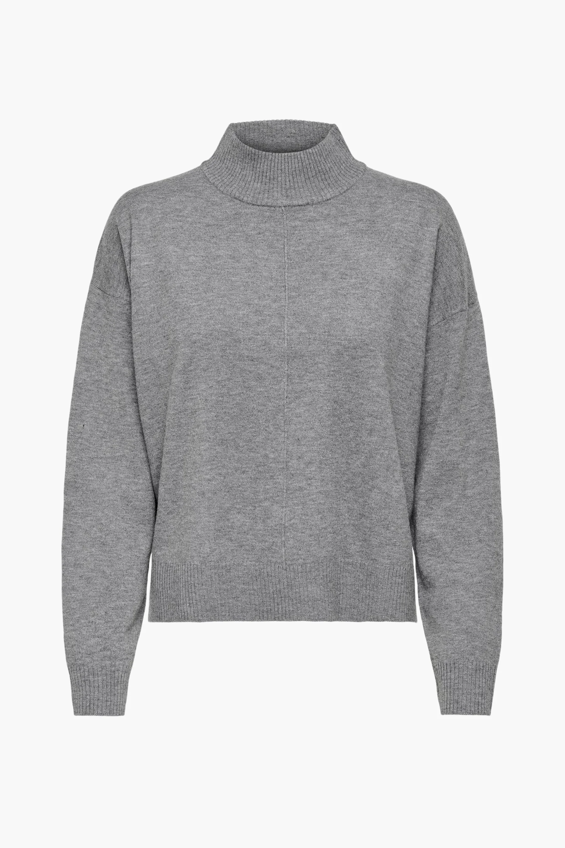 Pull met rolkraag - grijs