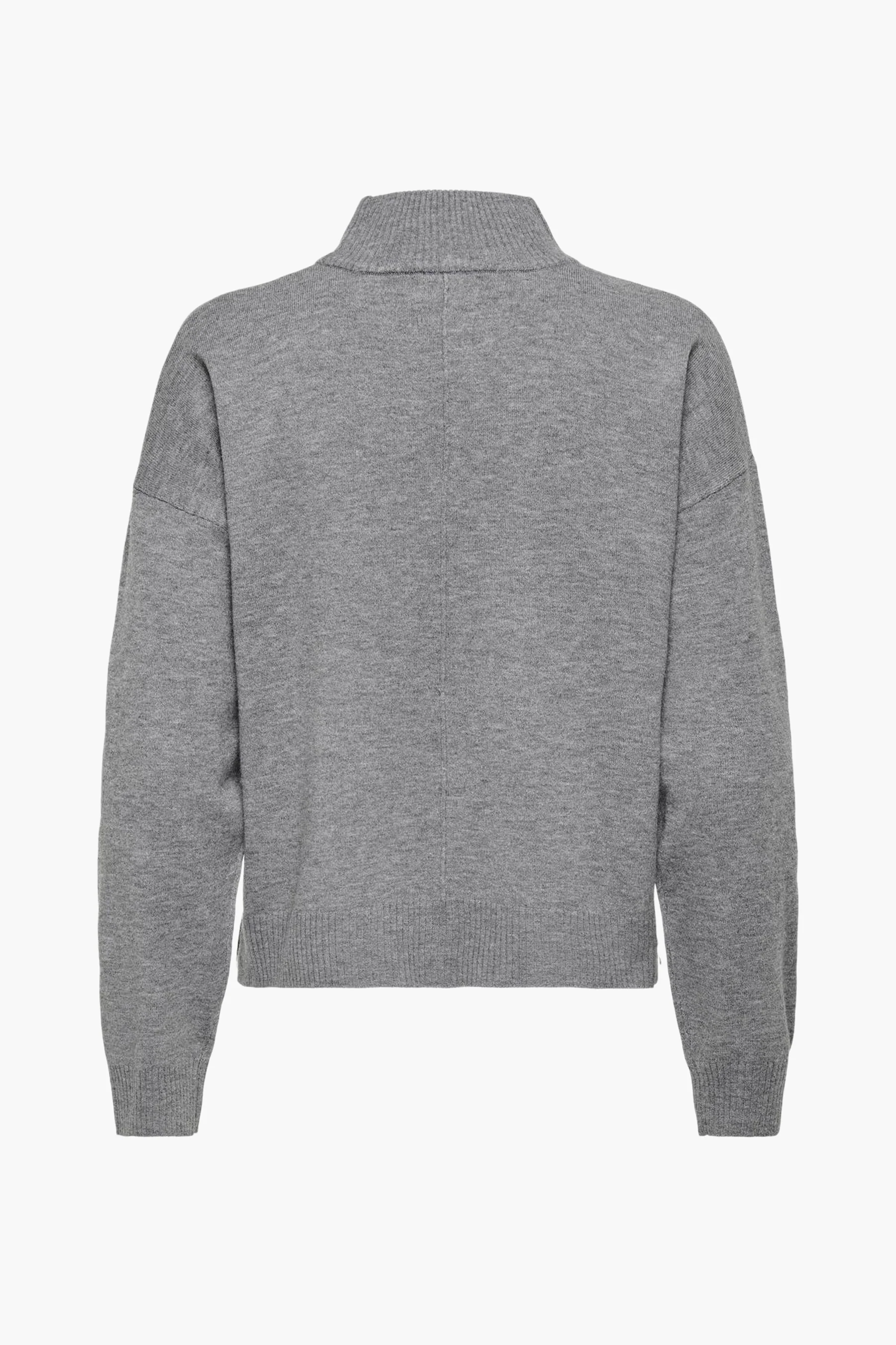 Pull met rolkraag - grijs - Image 2