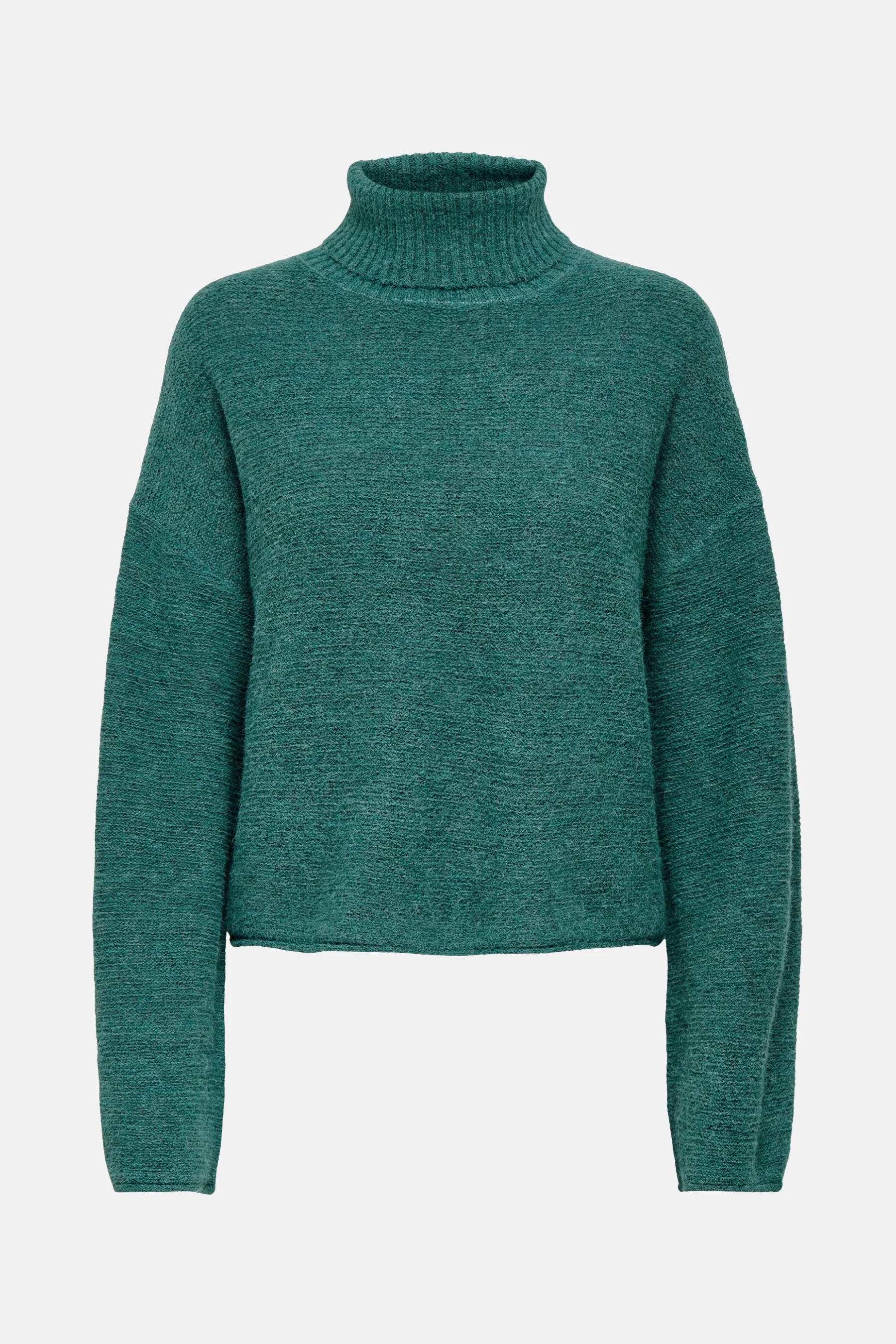 Pull met rolkraag - groen