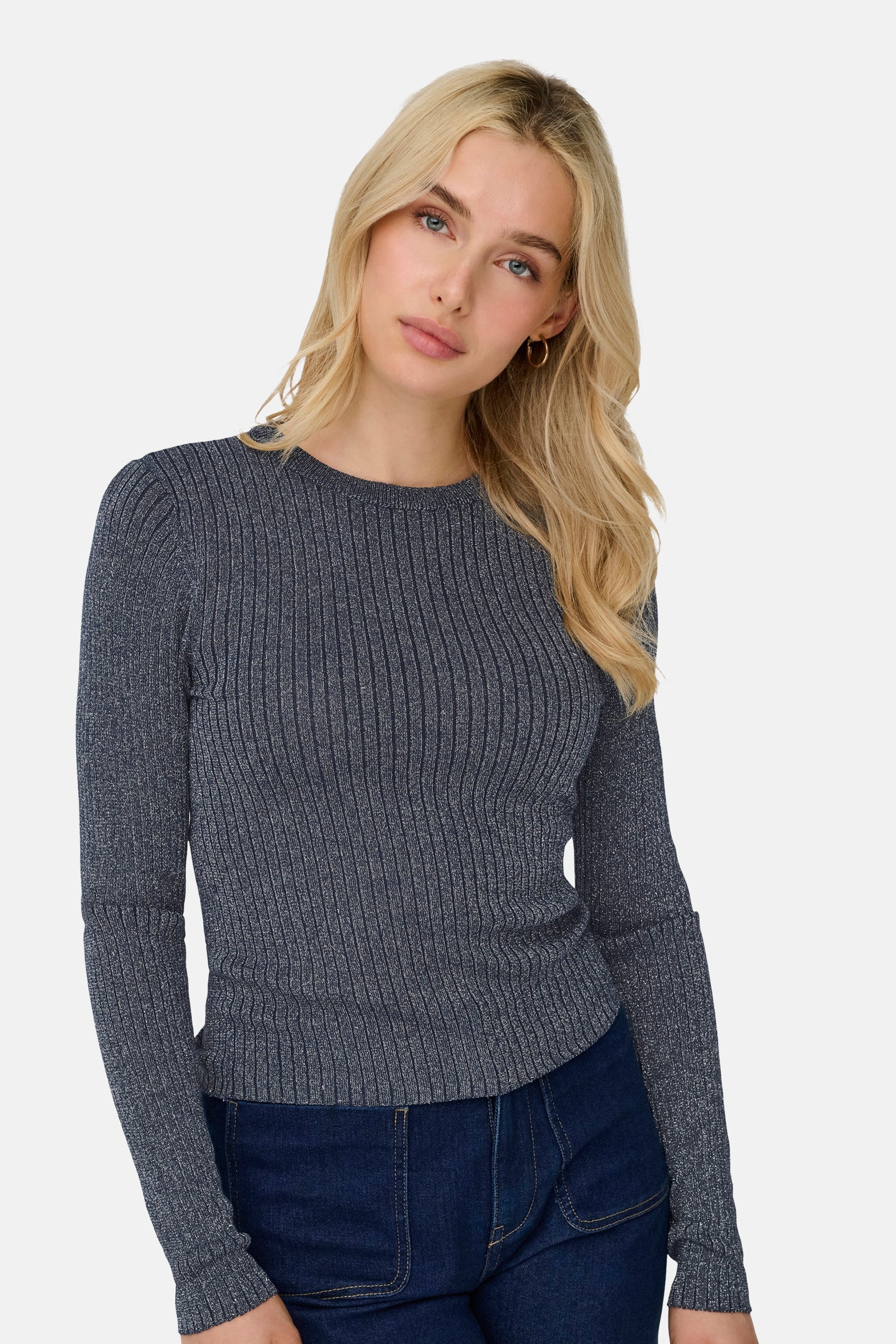 Pull met ronde hals - blauw - Image 4