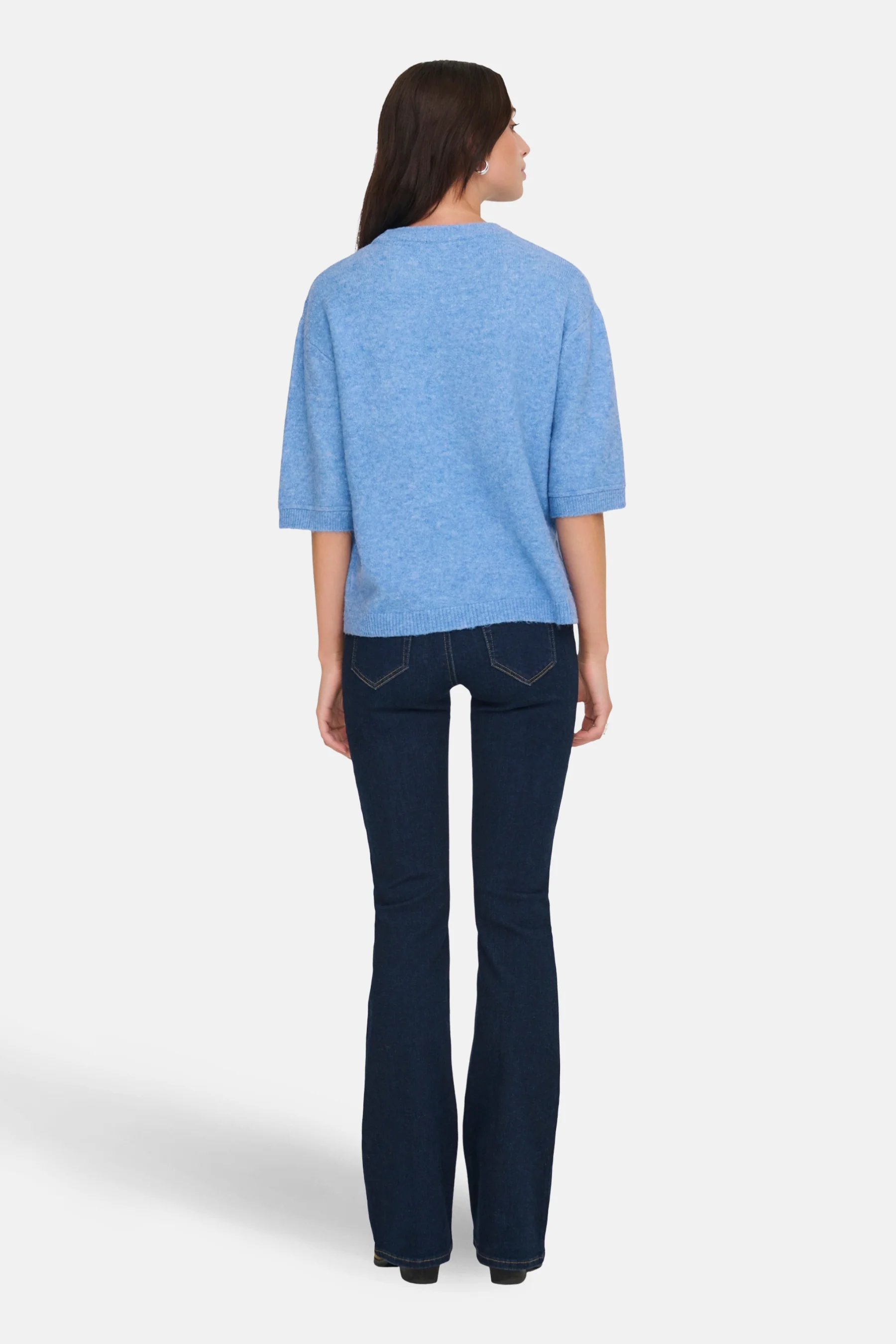 Pull met ronde hals - blauw - Image 3