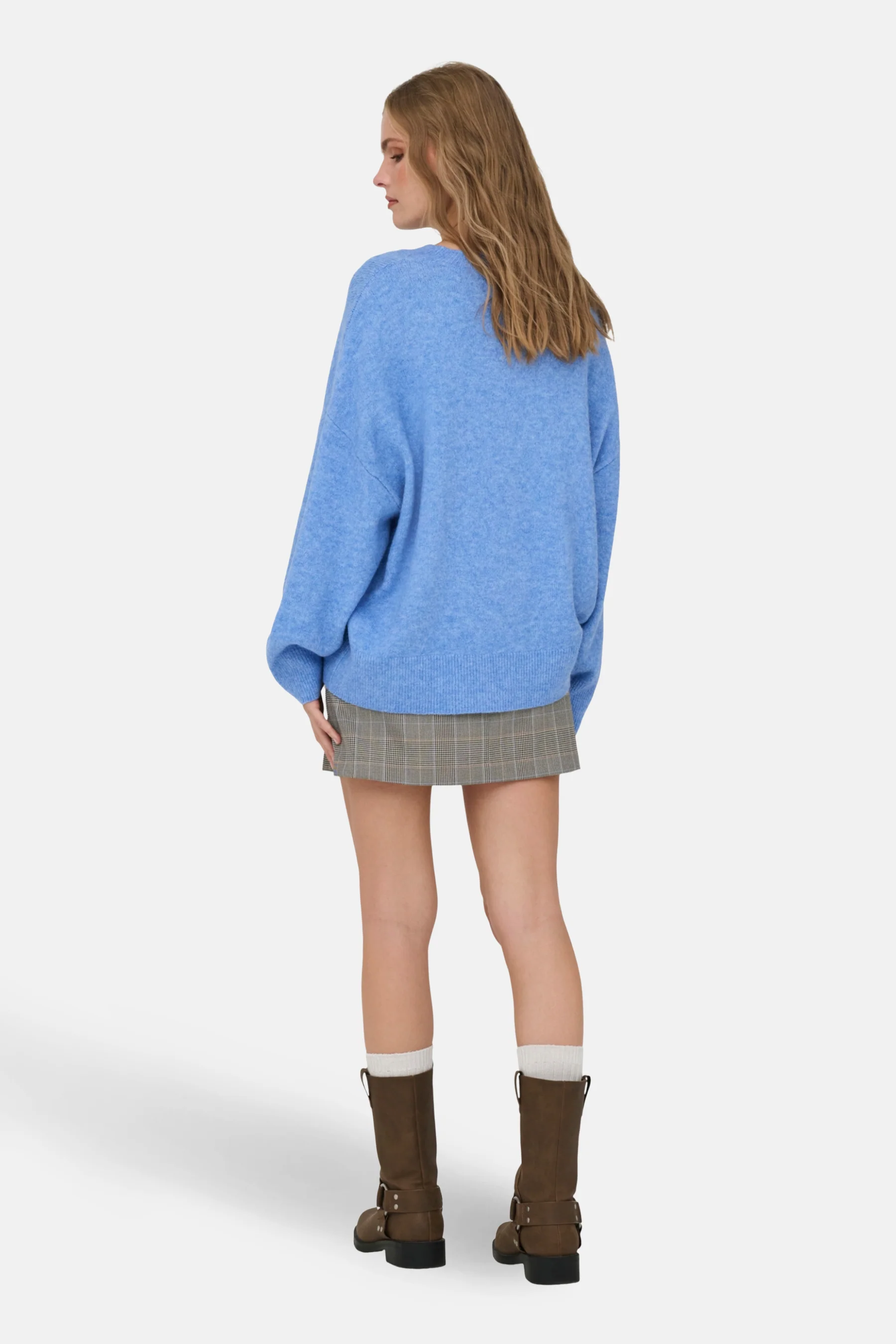 Pull met ronde hals - blauw - Image 3