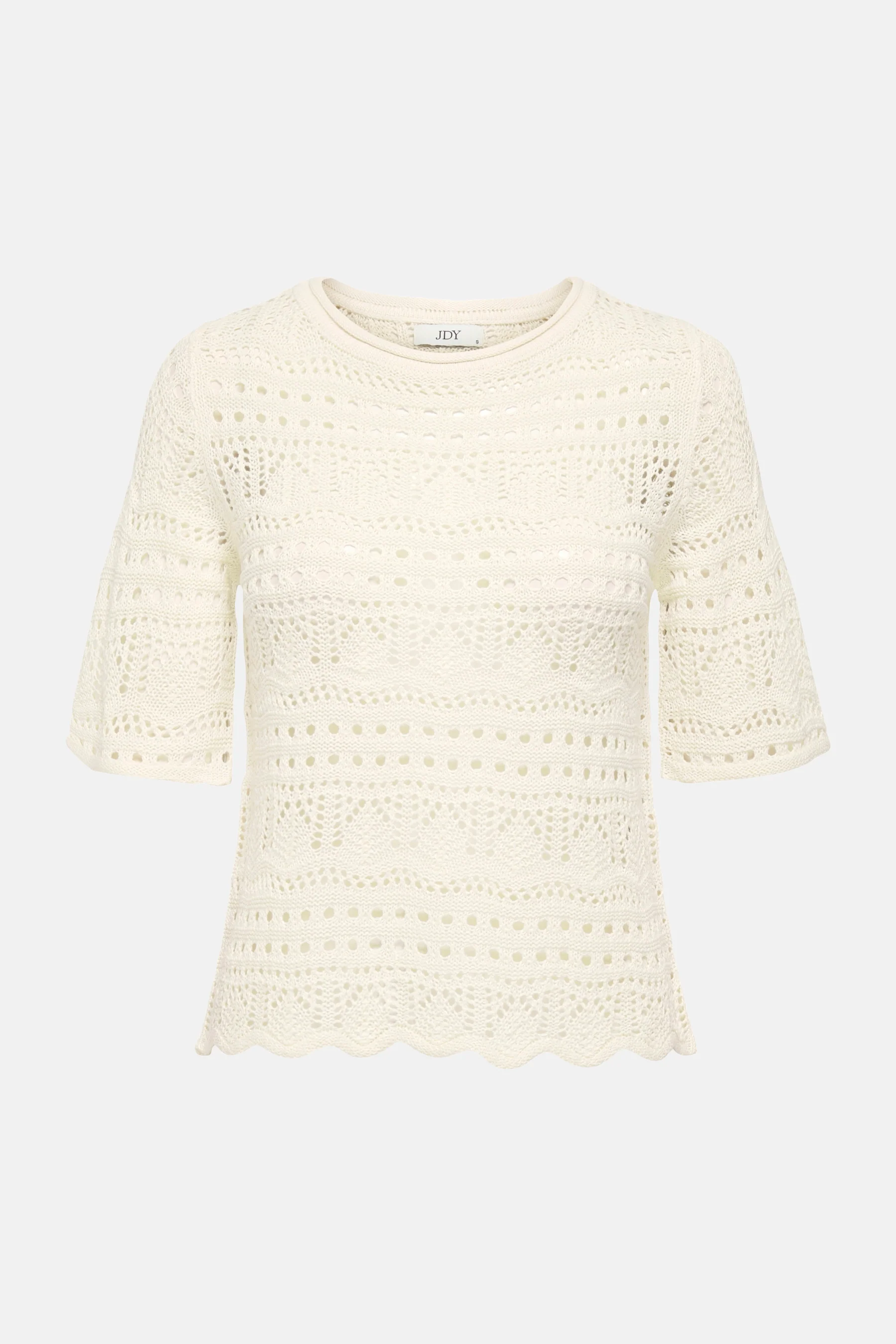 Pull met ronde hals - ecru - Image 6