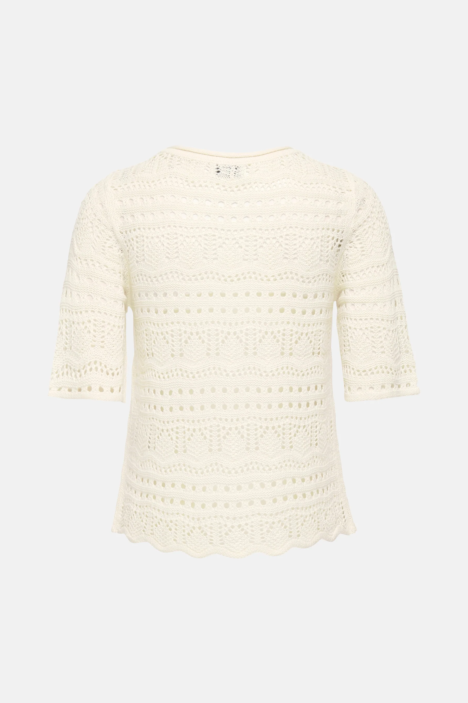 Pull met ronde hals - ecru - Image 7
