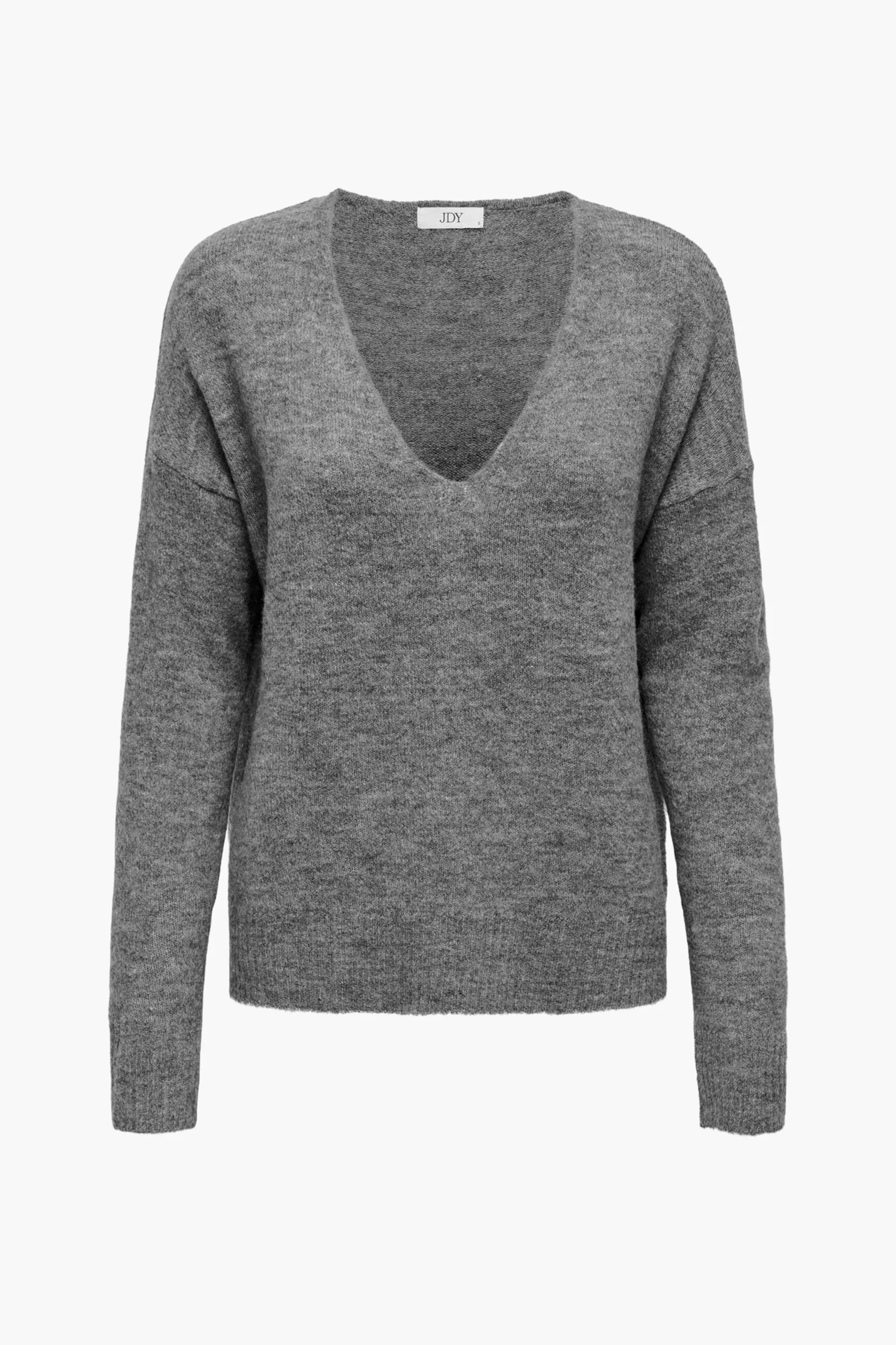 Pull met ronde hals - grijs - Image 5