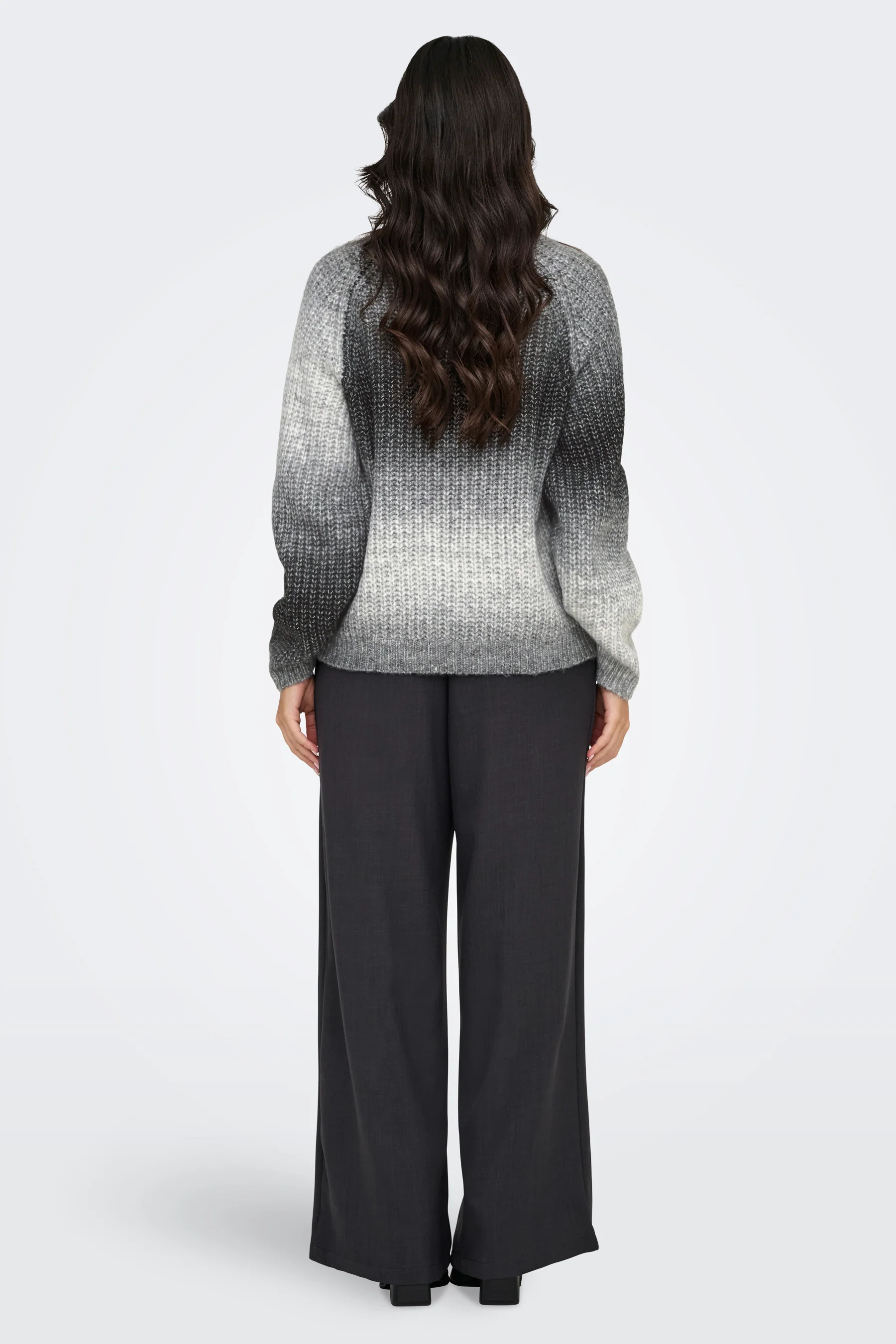 Pull met ronde hals - grijs - Image 3
