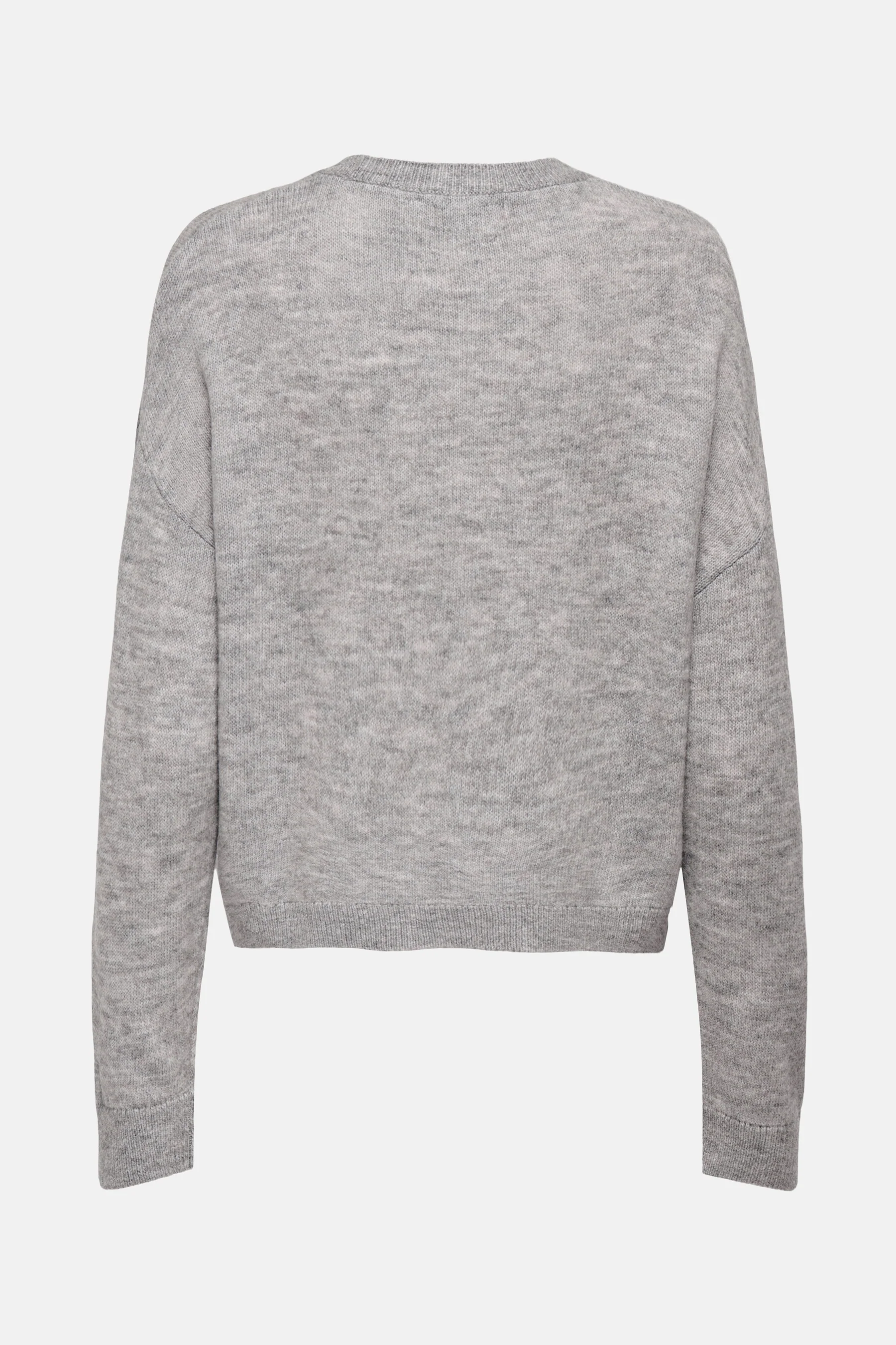 Pull met ronde hals - grijs - Image 7