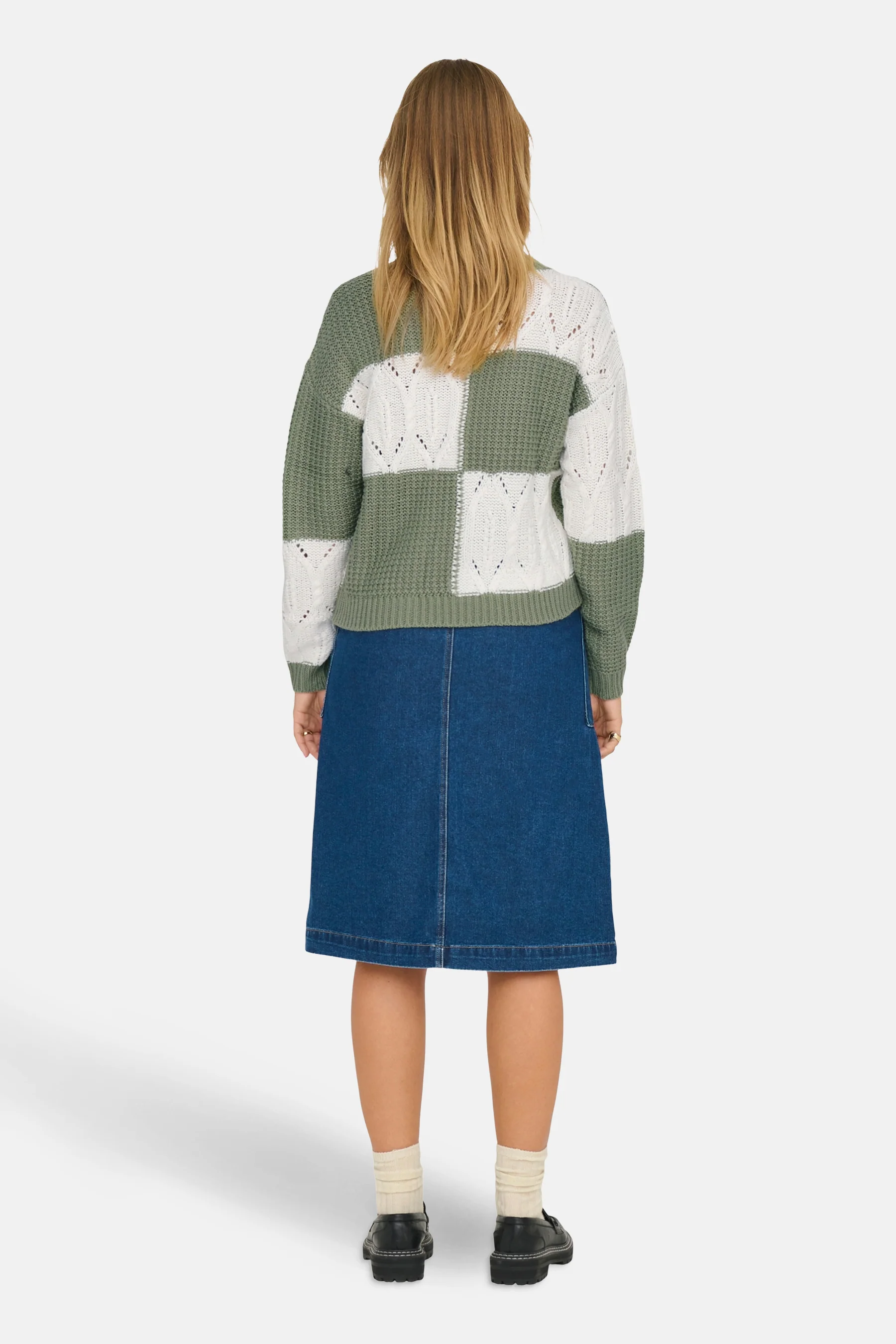 Pull met ronde hals - groen - Image 3
