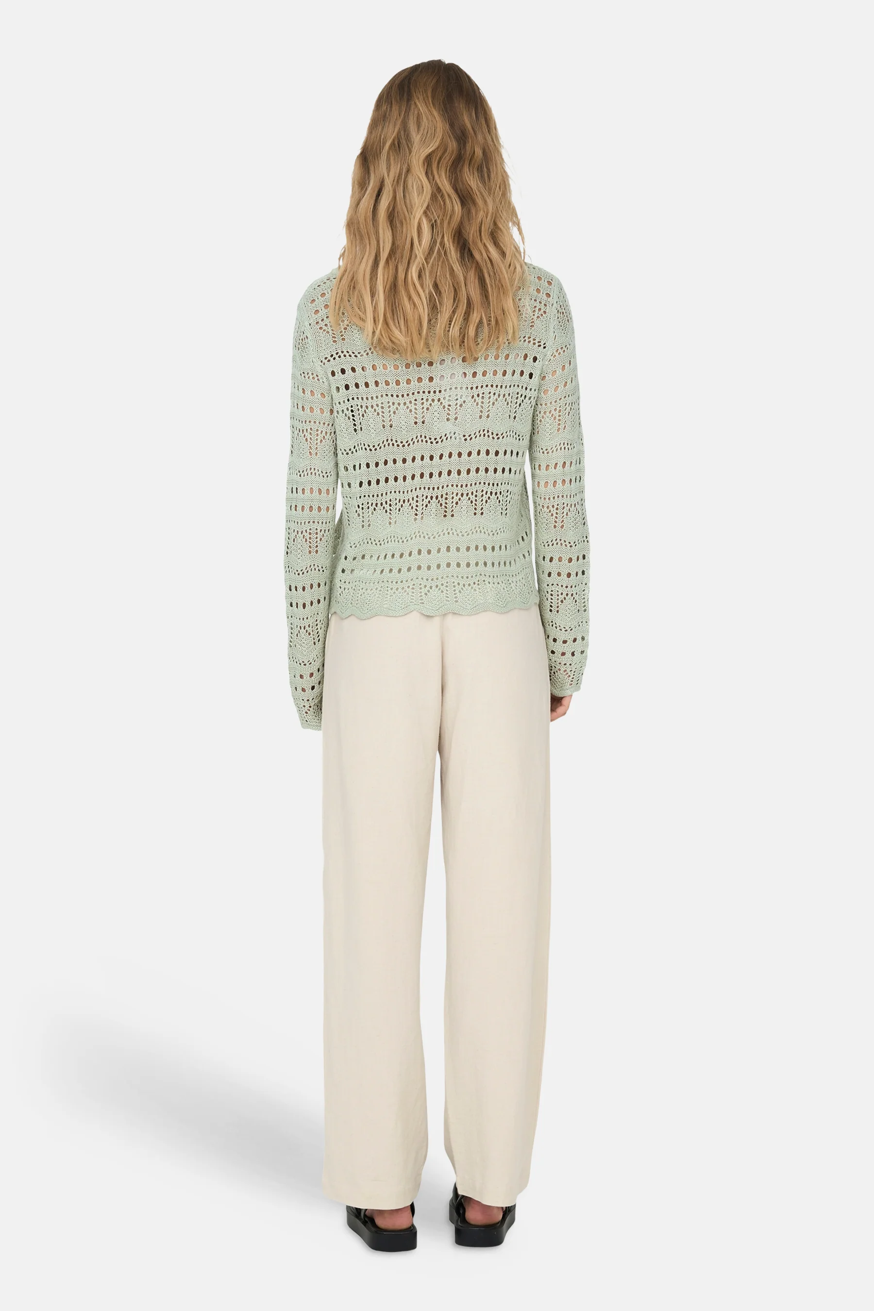 Trui met ronde hals groen - JDY - Image 4