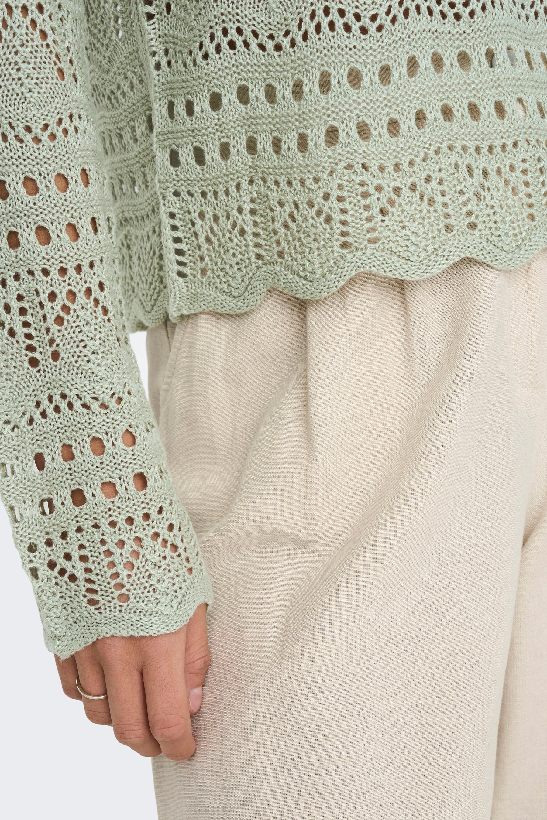 Trui met ronde hals groen - JDY - Image 5