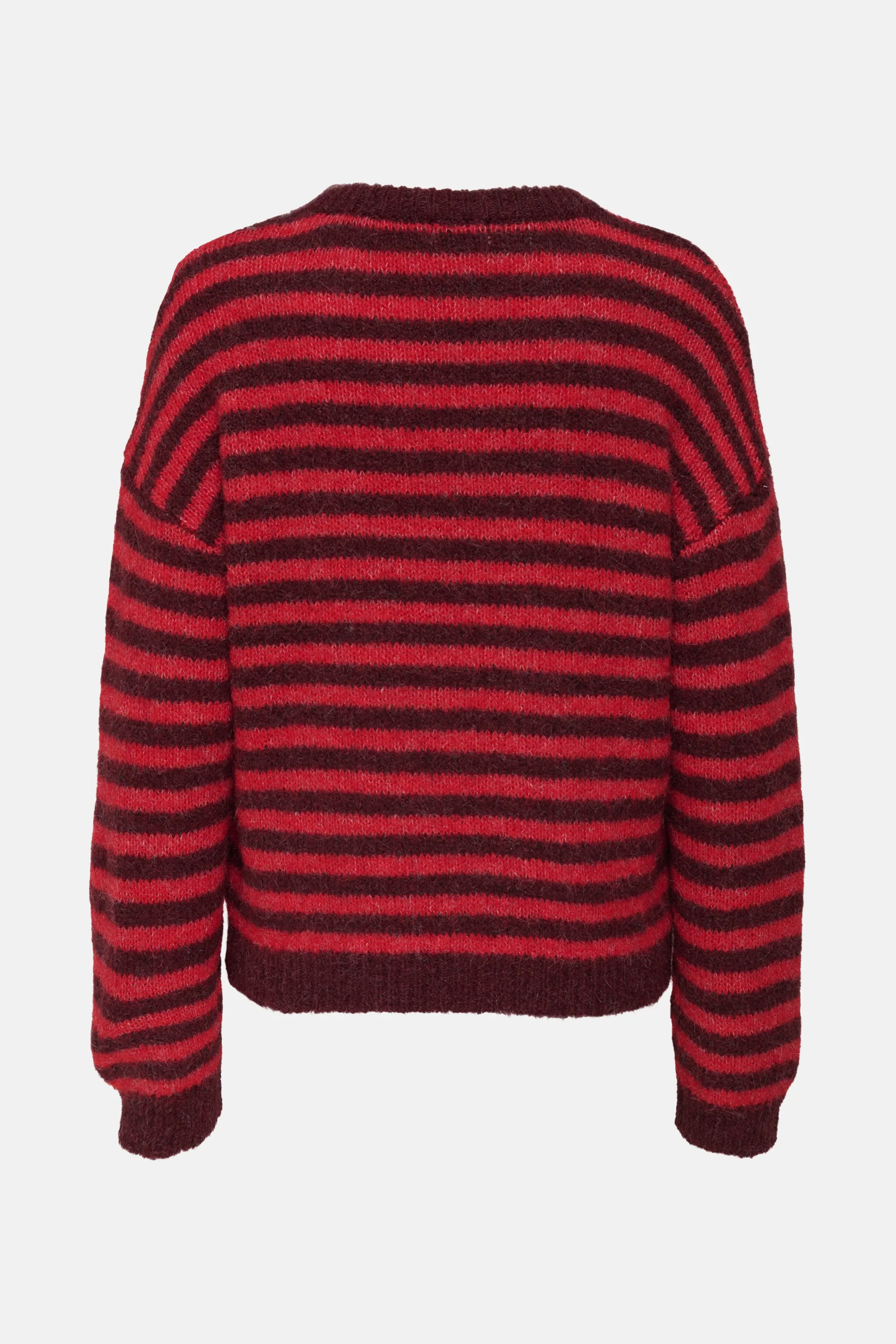 Pull met ronde hals - rood - Image 2