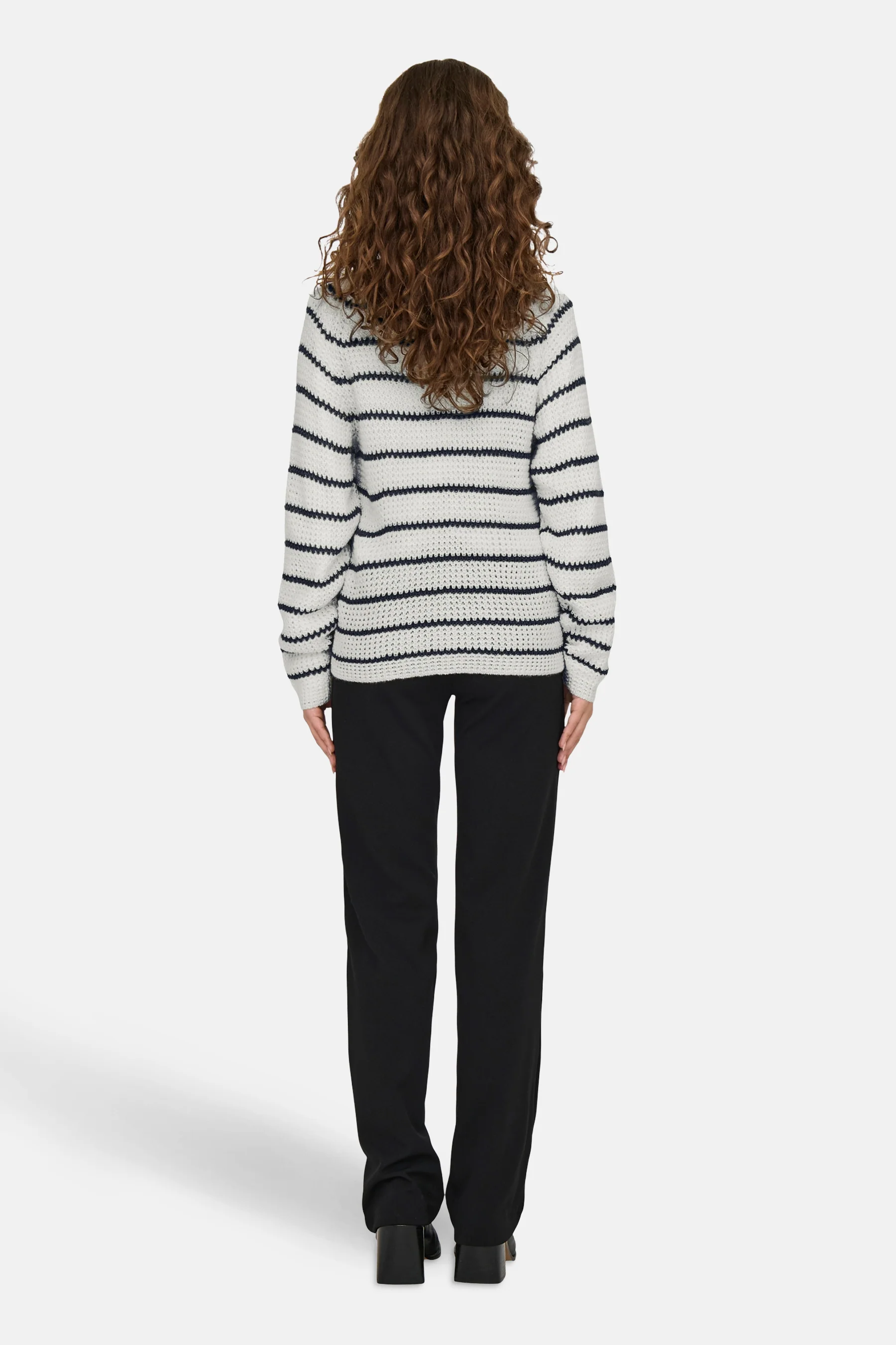 Pull met ronde hals - wit - Image 2