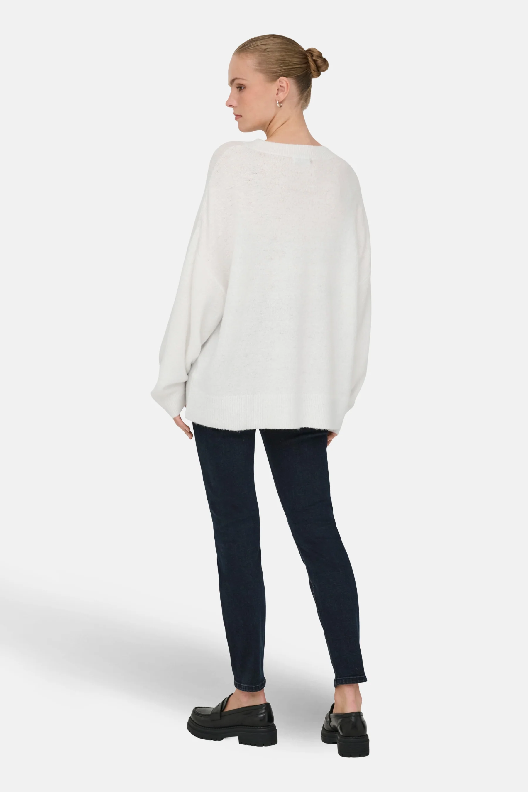 Pull met ronde hals - wit - Image 3