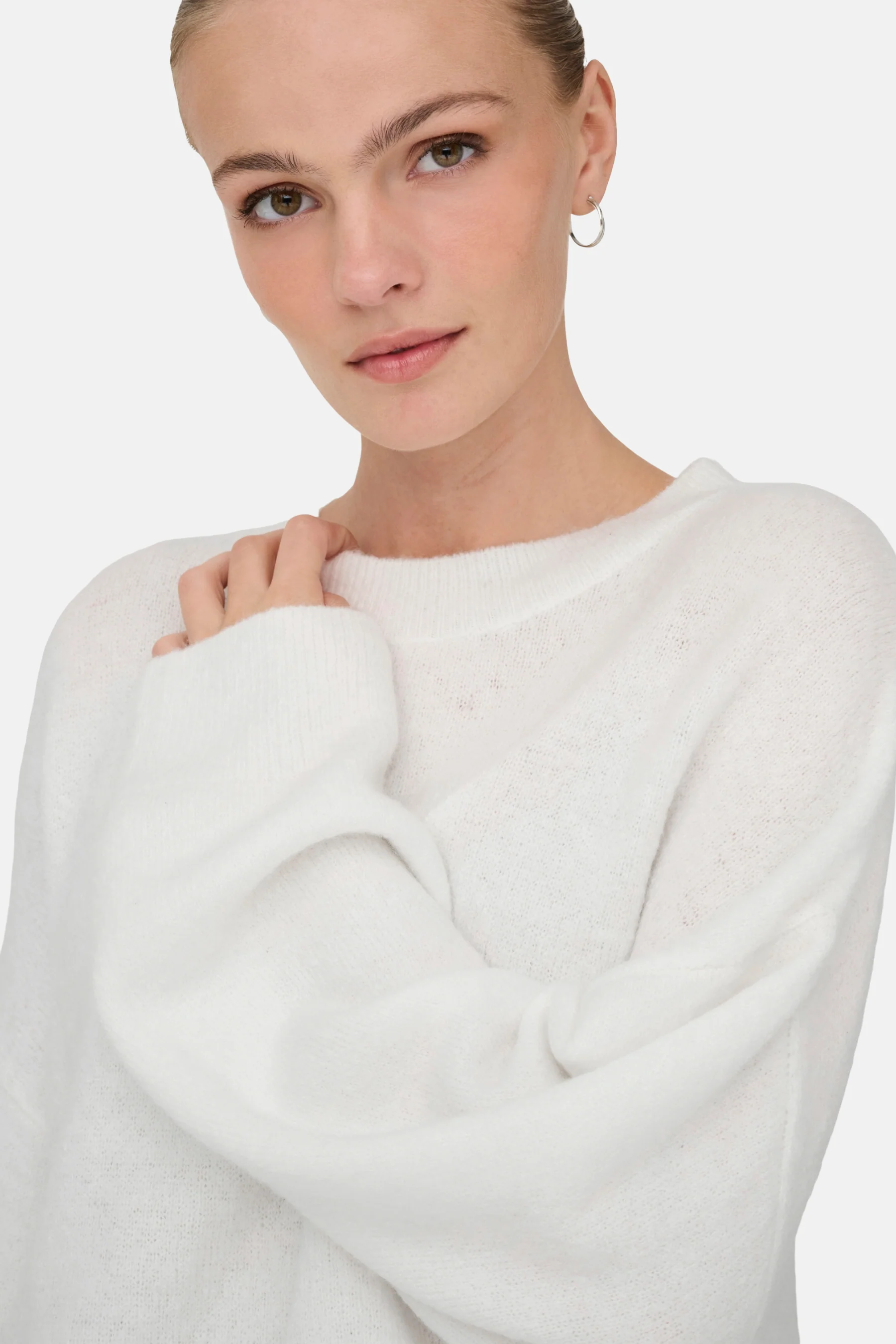 Pull met ronde hals - wit - Image 5