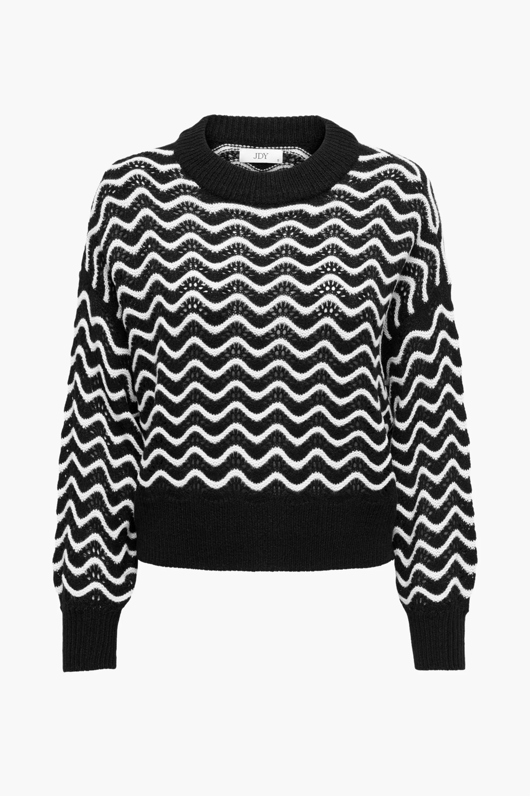 Pull met ronde hals - zwart - Image 6
