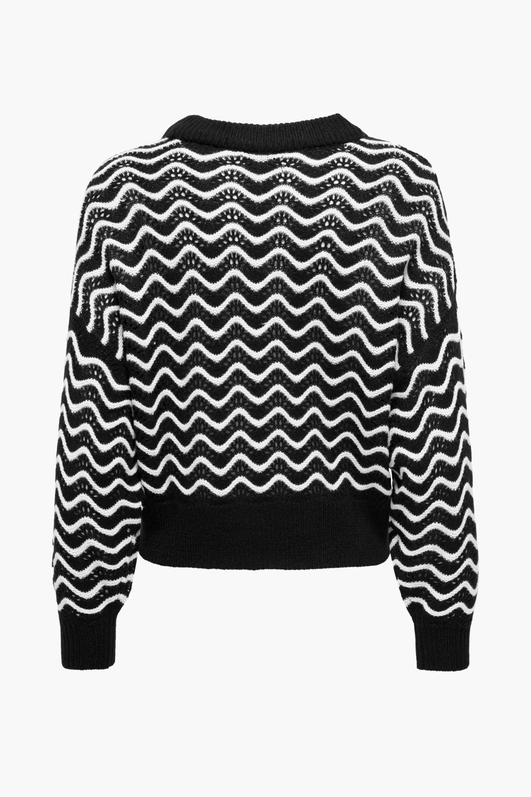 Pull met ronde hals - zwart - Image 7