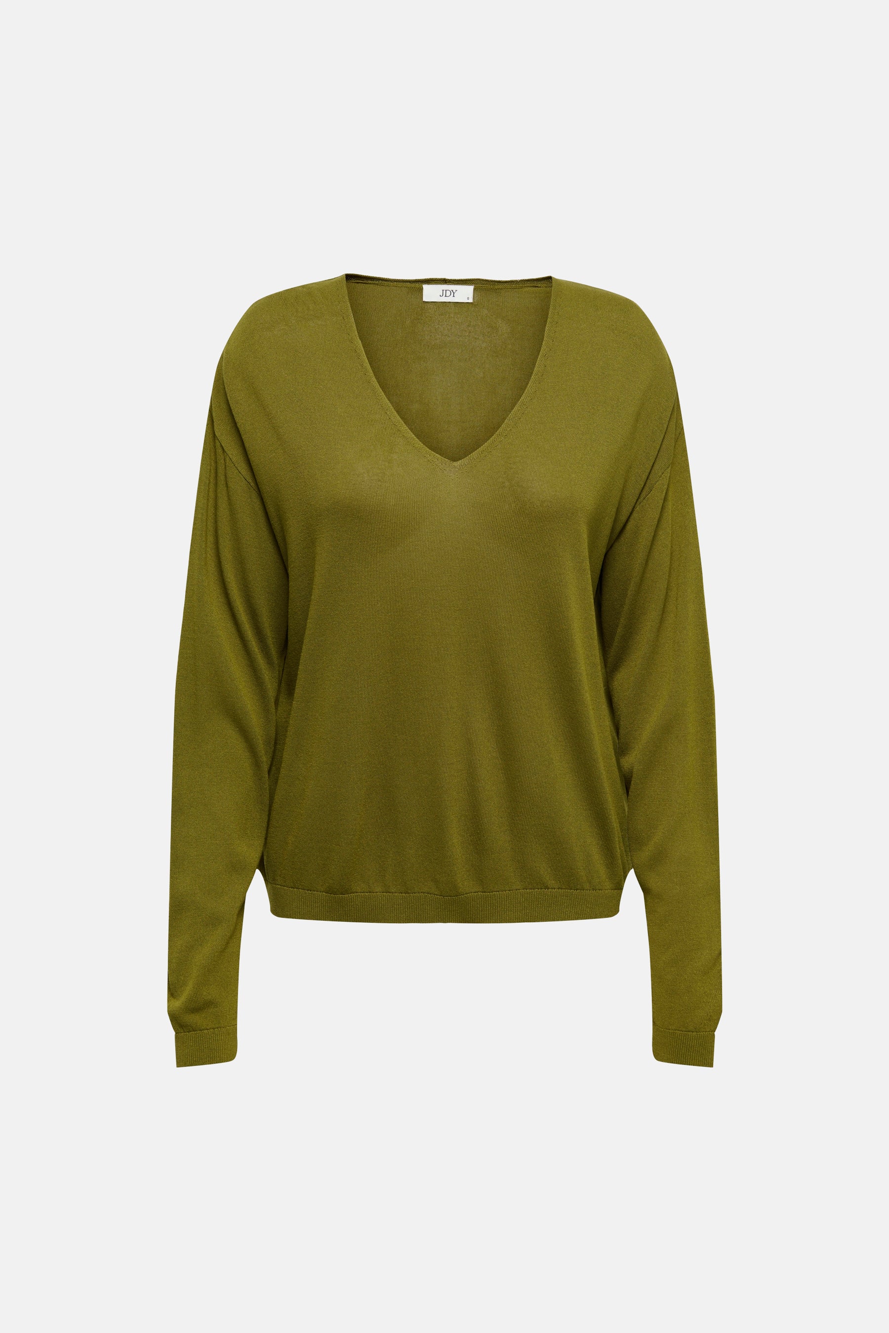 Pull met V-hals - groen - Image 6