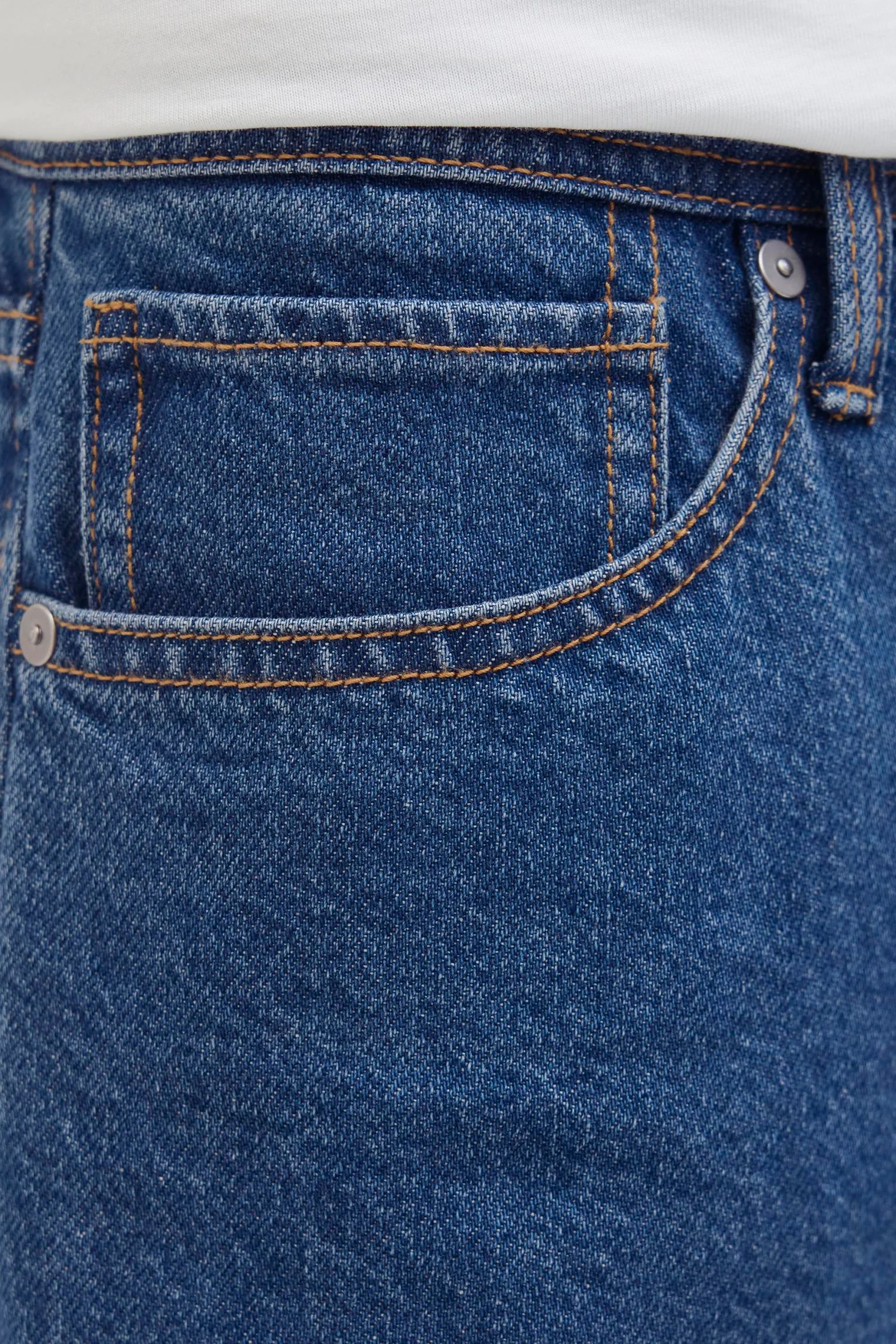 Short - mid blue denim - Image 5