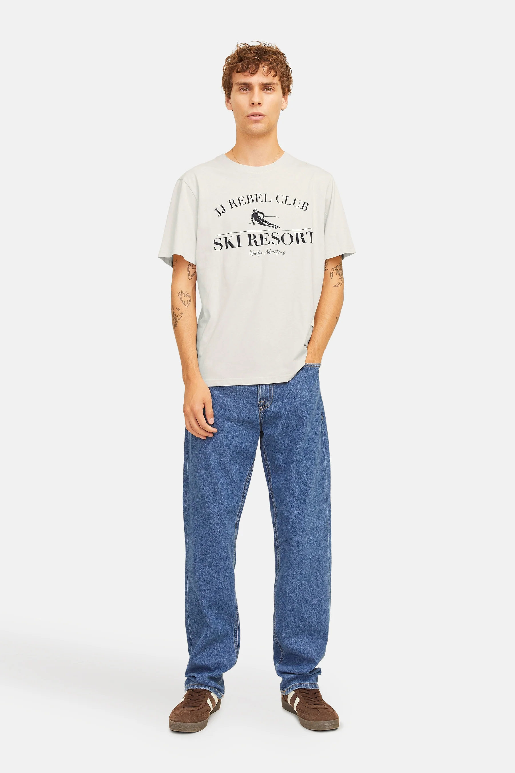 T-shirt met korte mouwen - beige - Image 2